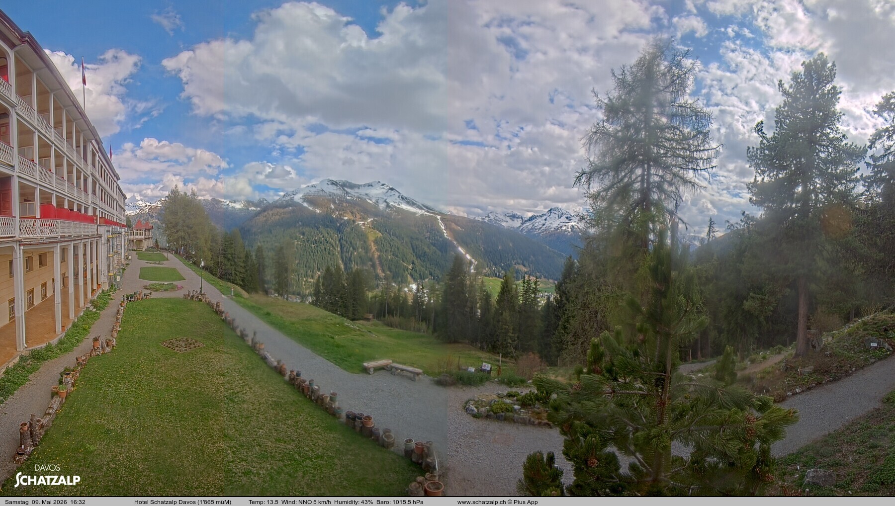 Archiv Foto Webcam Hotel Schatzalp, Davos