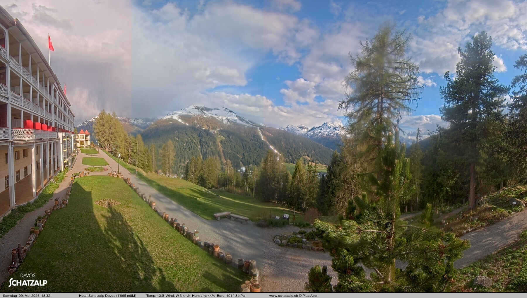 Archiv Foto Webcam Hotel Schatzalp, Davos