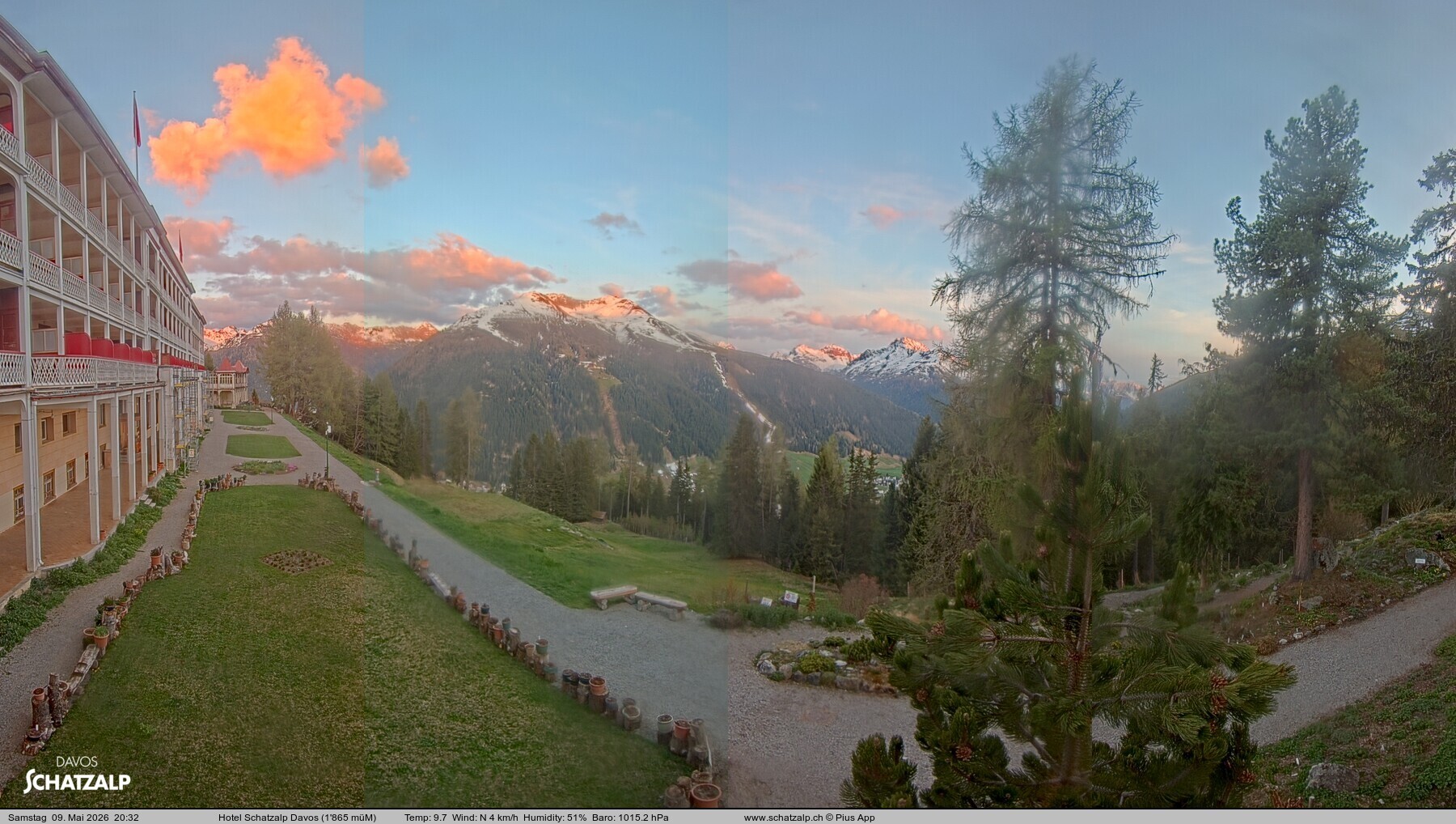 Archiv Foto Webcam Hotel Schatzalp, Davos