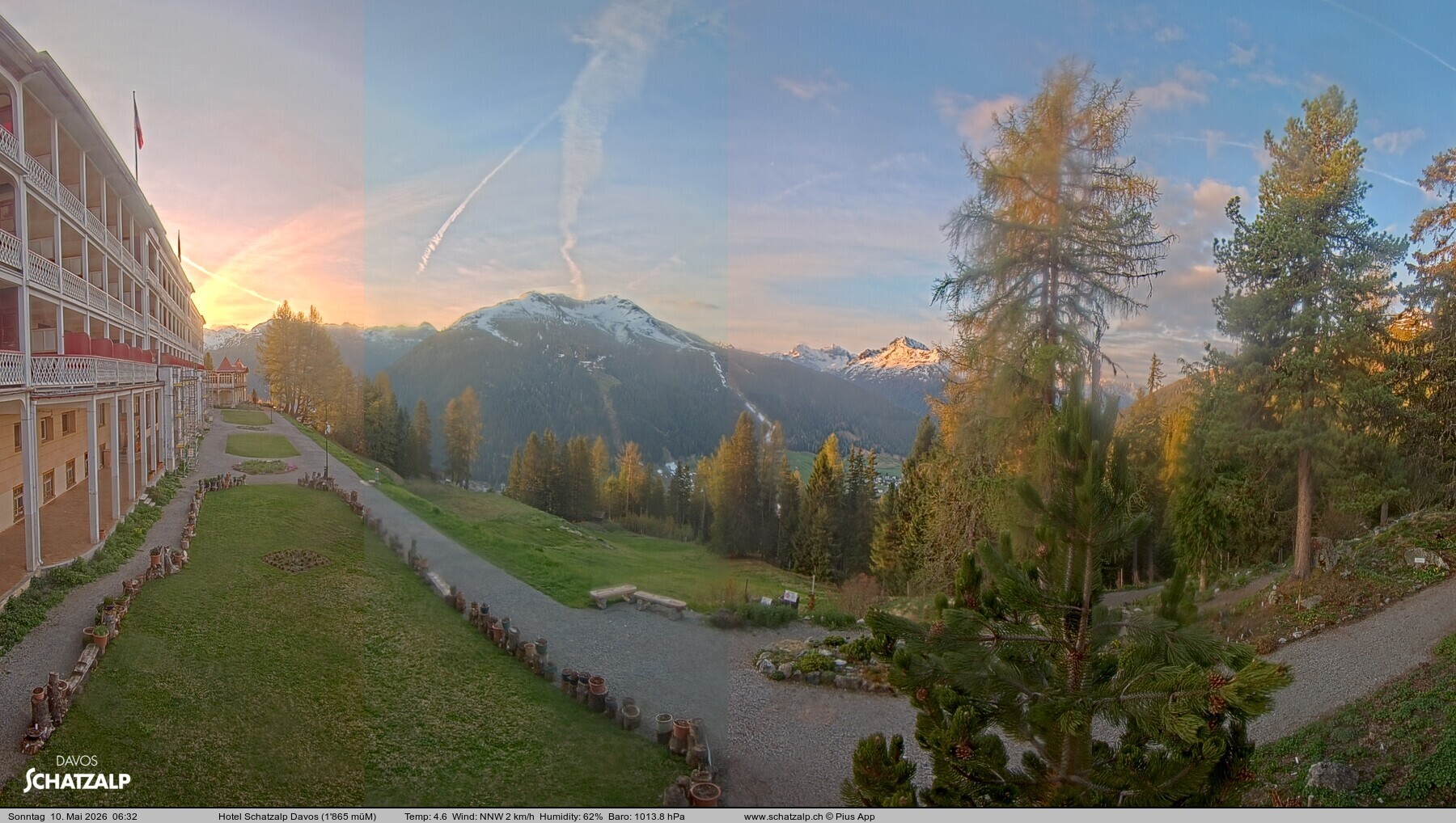 Archiv Foto Webcam Hotel Schatzalp, Davos