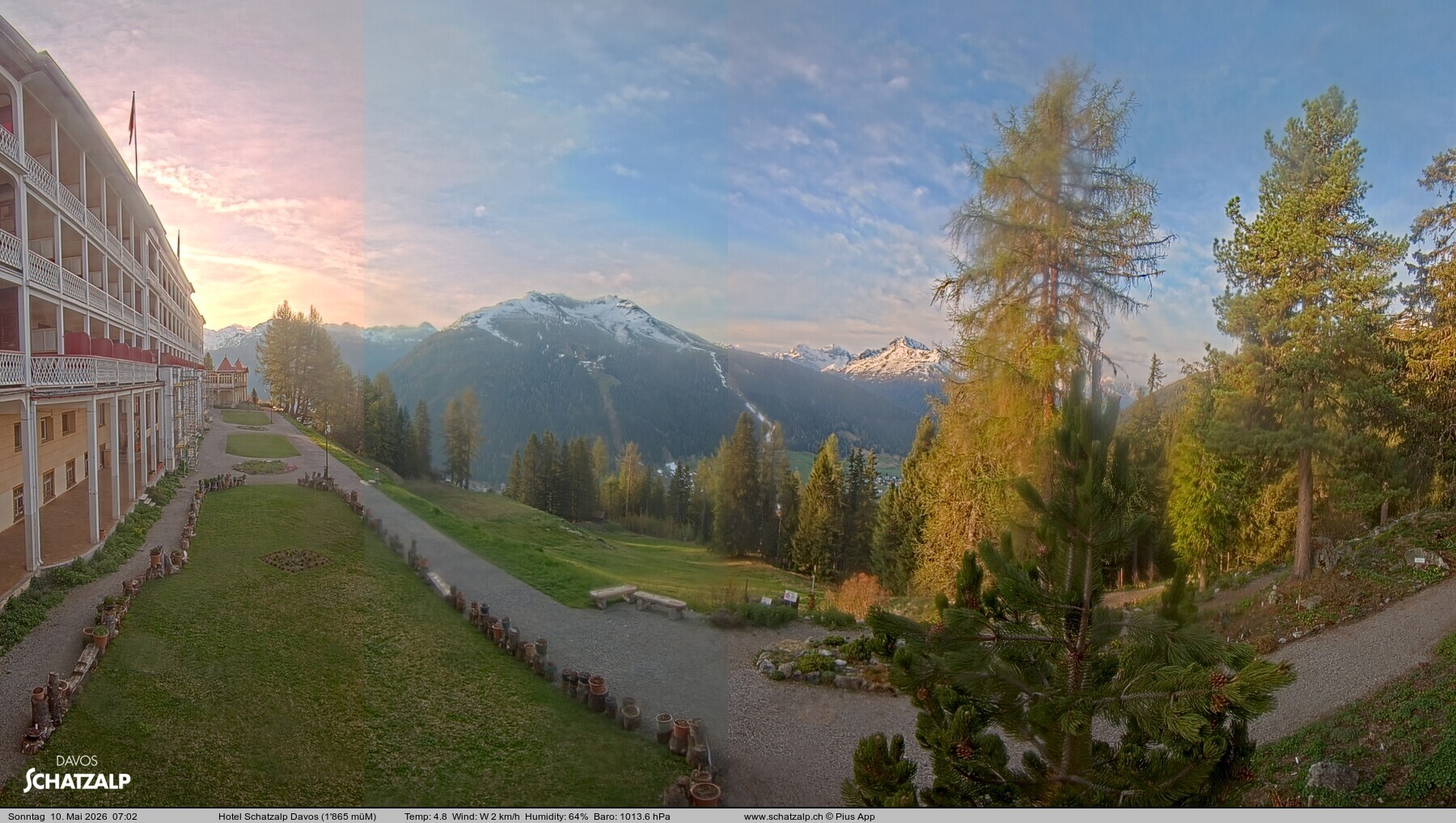 Archiv Foto Webcam Hotel Schatzalp, Davos