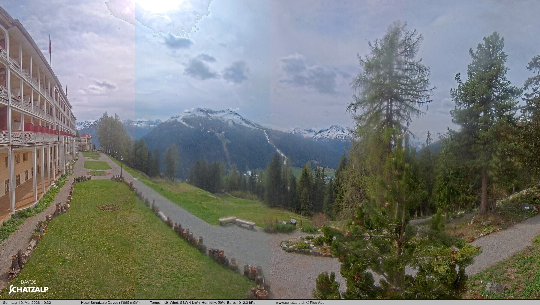 Archiv Foto Webcam Hotel Schatzalp, Davos
