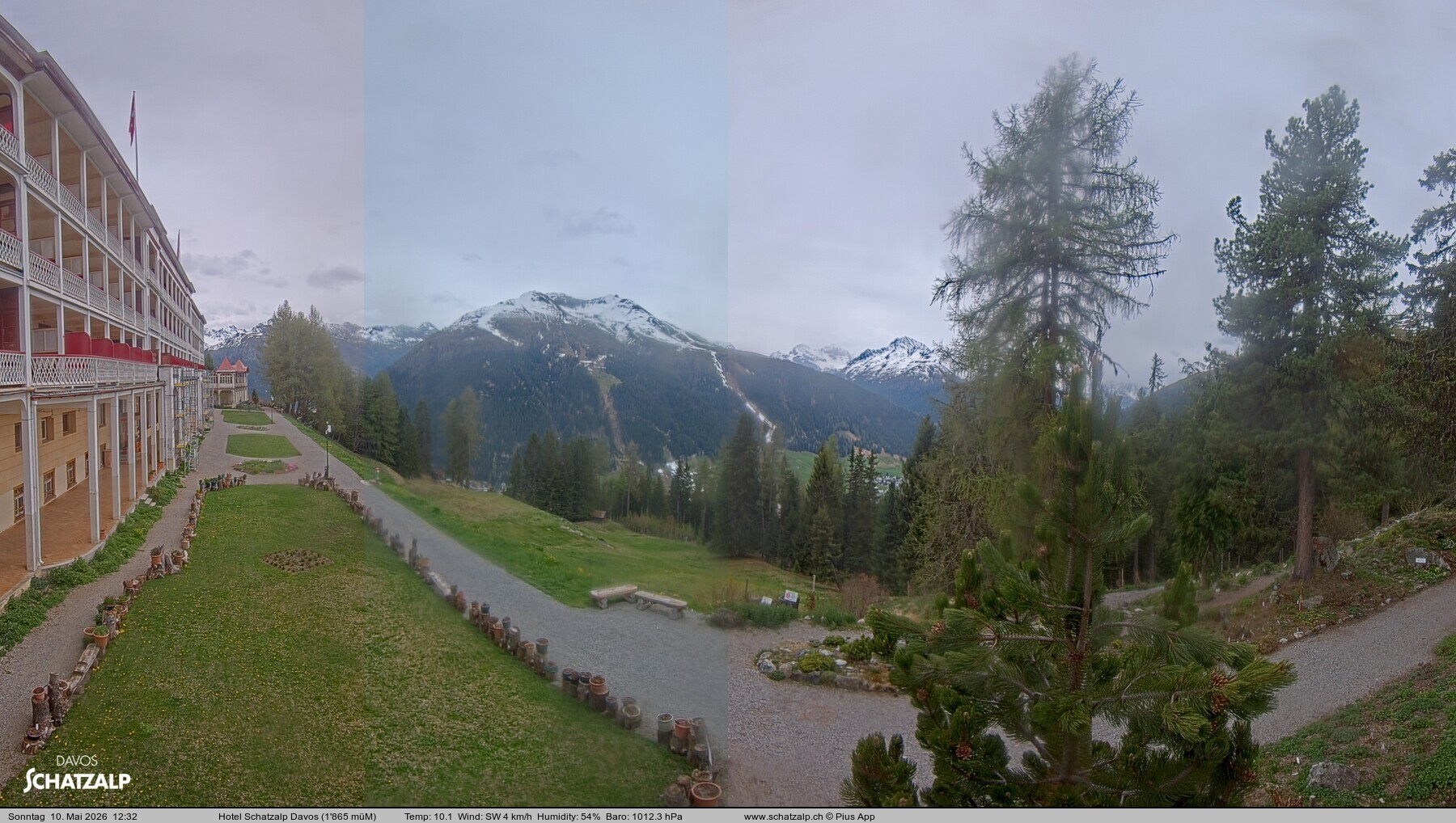 Archiv Foto Webcam Hotel Schatzalp, Davos