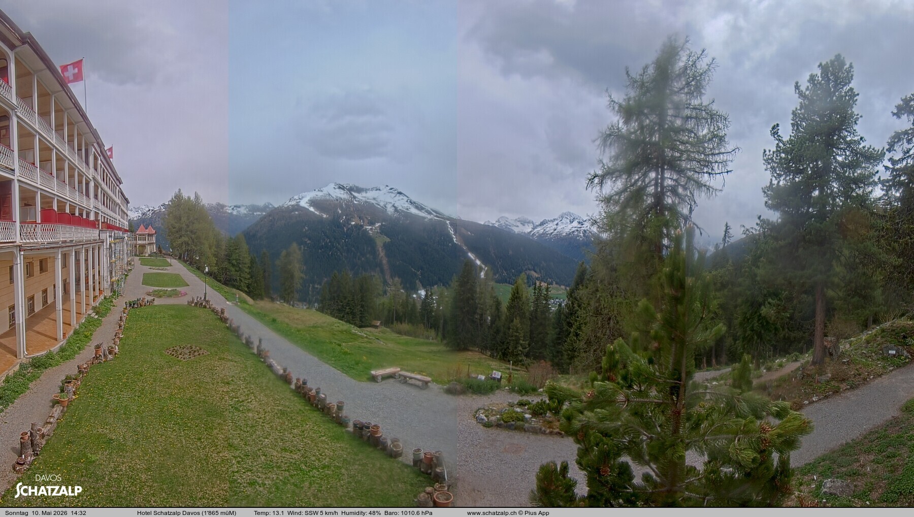 Archiv Foto Webcam Hotel Schatzalp, Davos