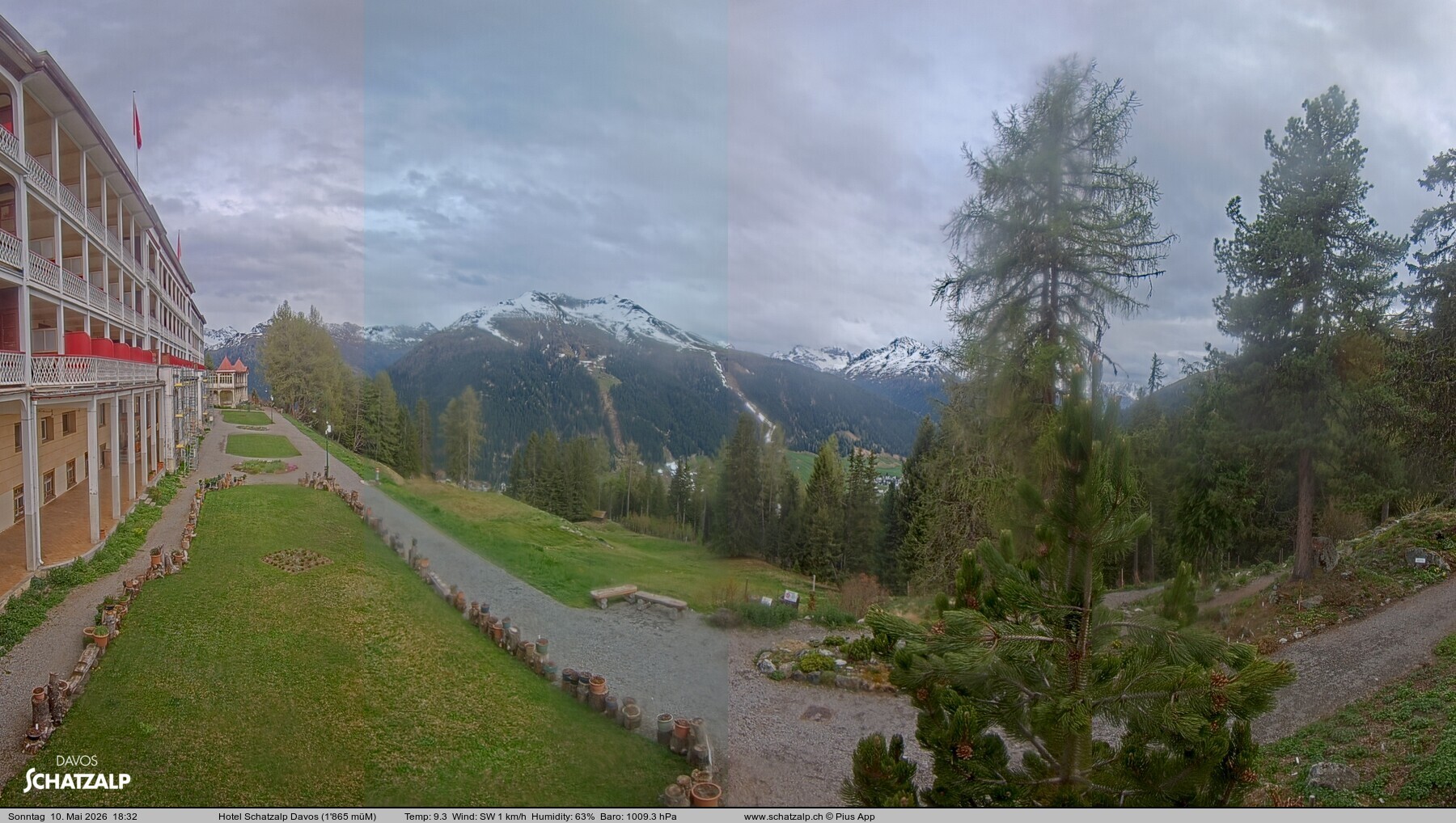 Archiv Foto Webcam Hotel Schatzalp, Davos