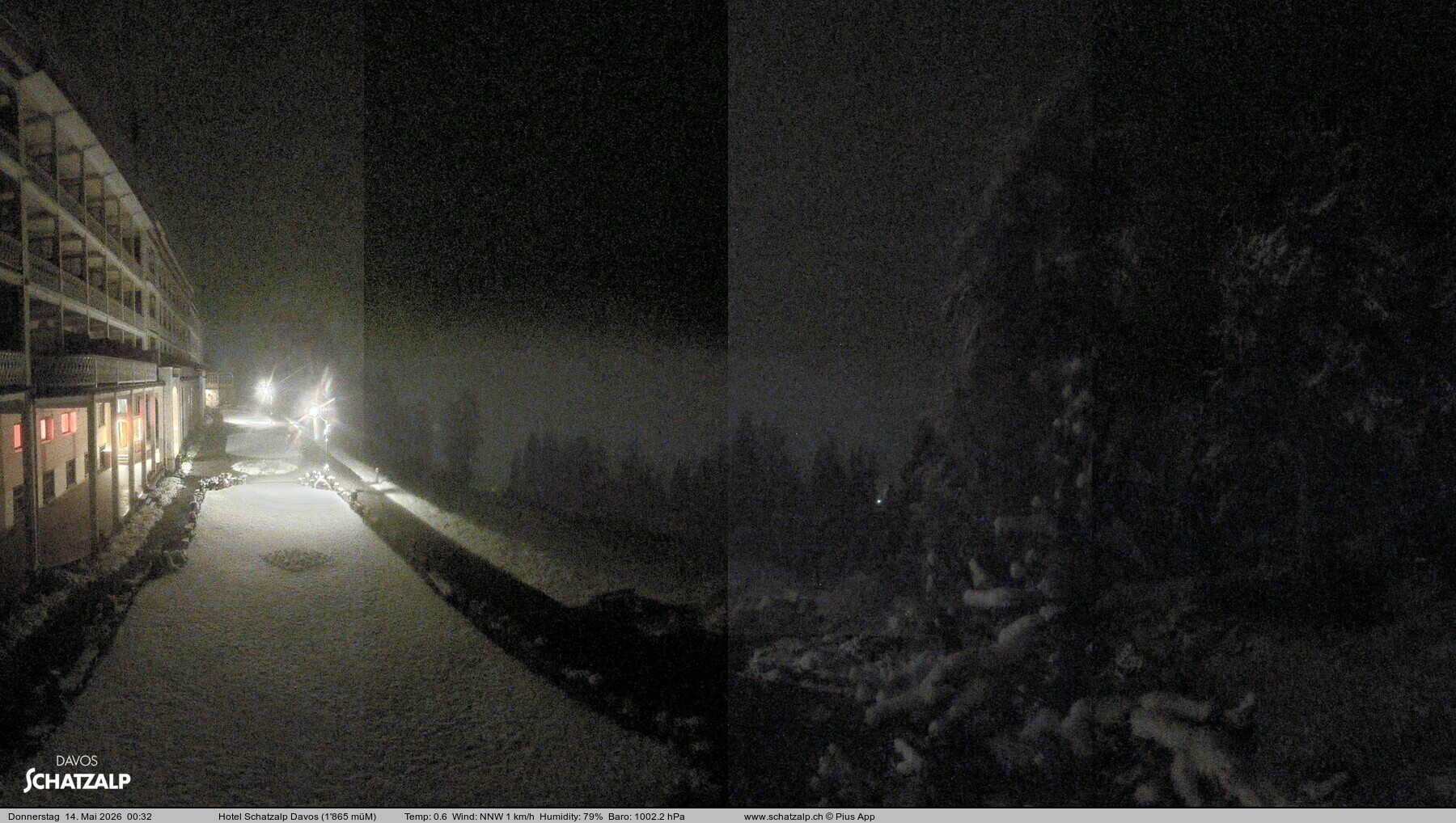 Archiv Foto Webcam Hotel Schatzalp, Davos