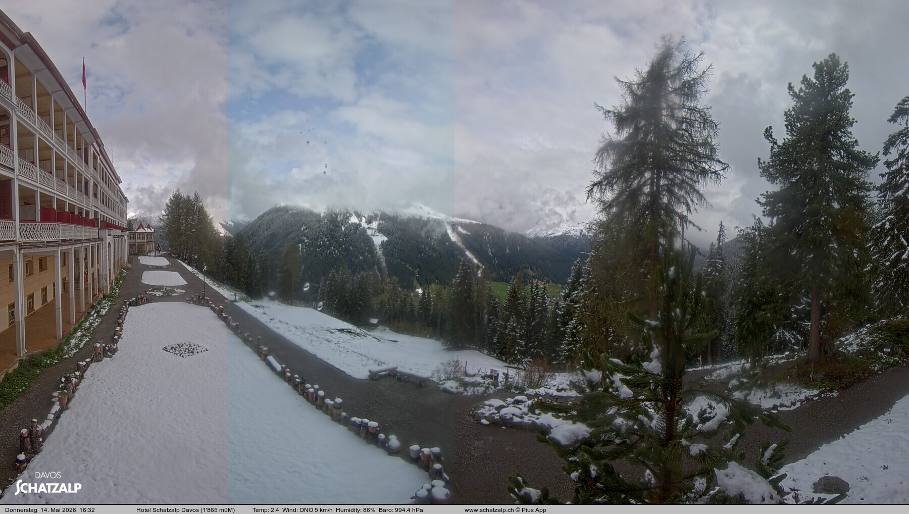 Archiv Foto Webcam Hotel Schatzalp, Davos