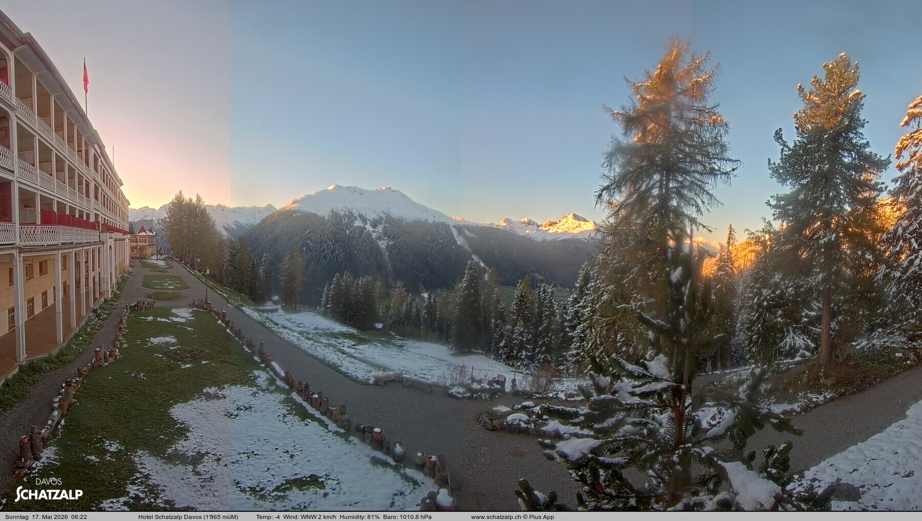 Archiv Foto Webcam Hotel Schatzalp, Davos