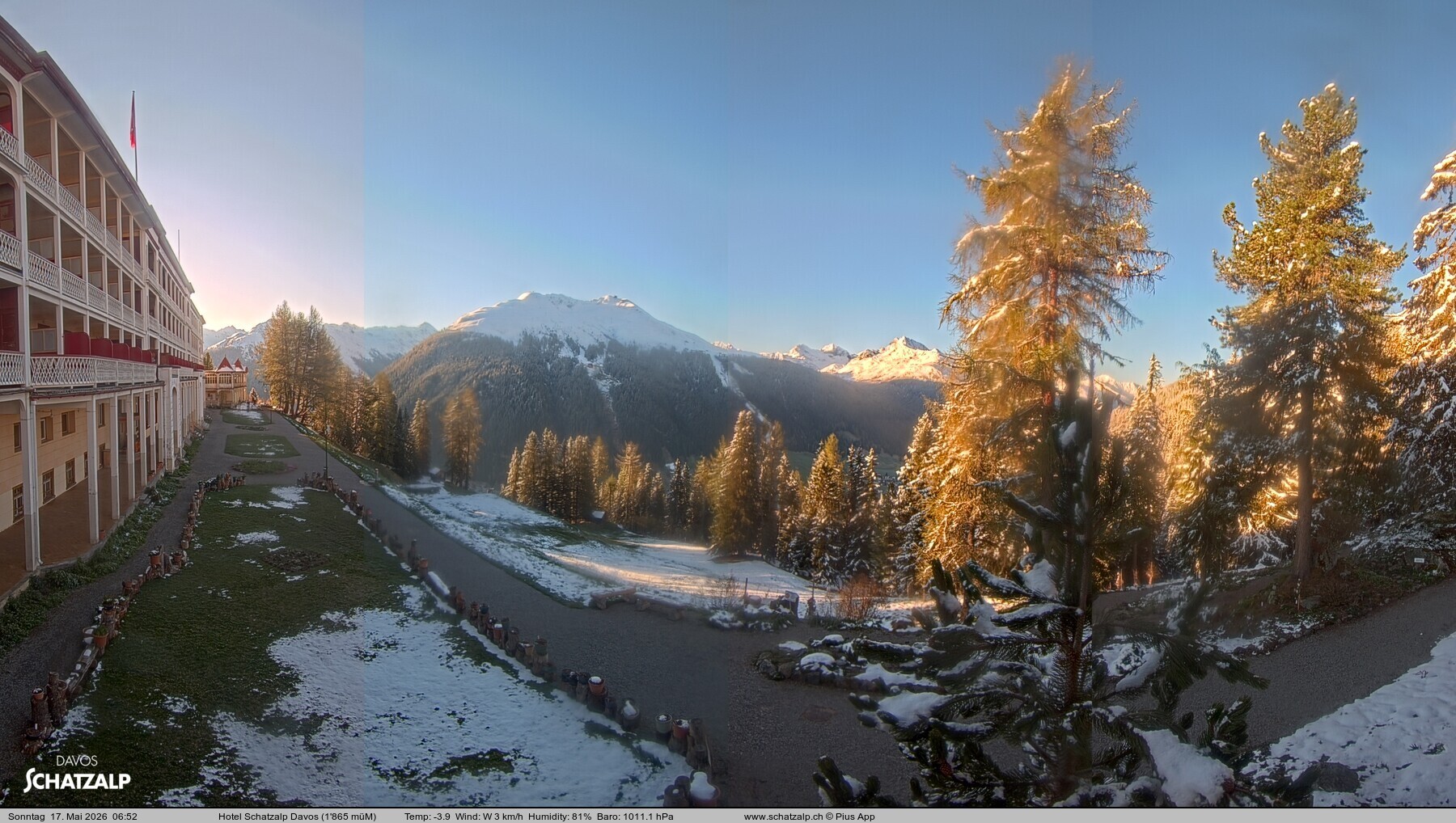 Archiv Foto Webcam Hotel Schatzalp, Davos