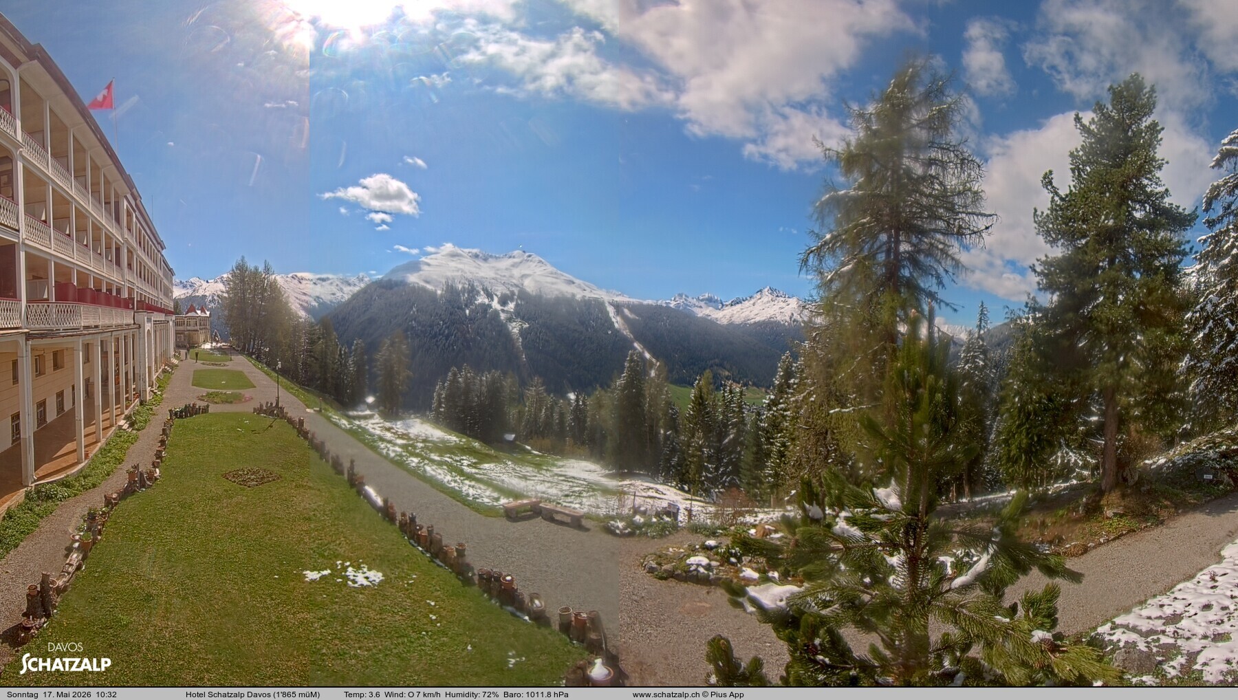 Archiv Foto Webcam Hotel Schatzalp, Davos