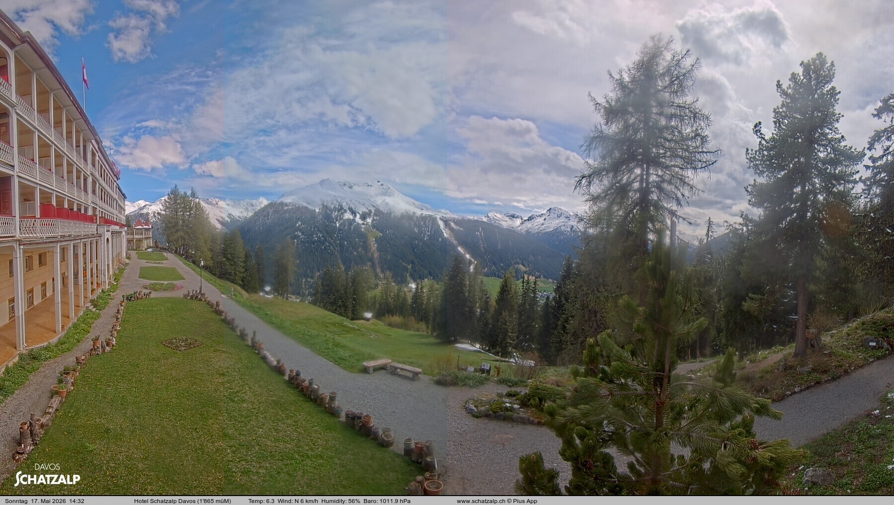 Archiv Foto Webcam Hotel Schatzalp, Davos
