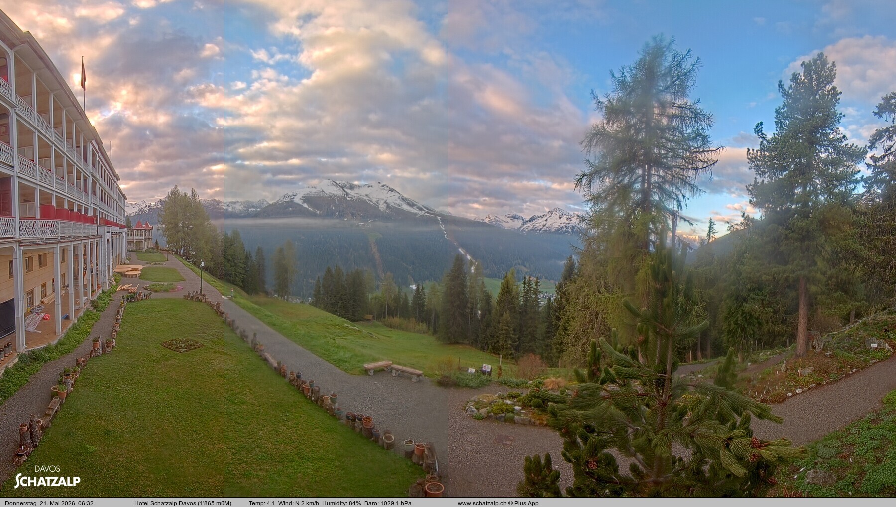 Archiv Foto Webcam Hotel Schatzalp, Davos