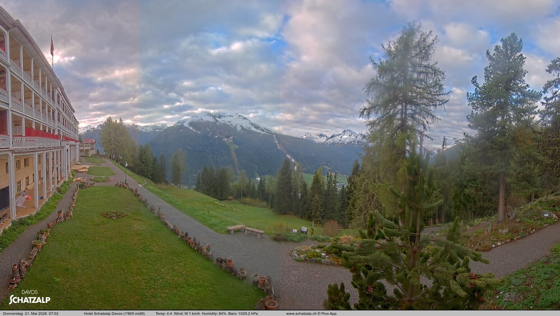 Archiv Foto Webcam Hotel Schatzalp, Davos