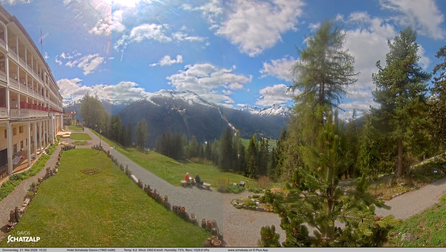 Archiv Foto Webcam Hotel Schatzalp, Davos
