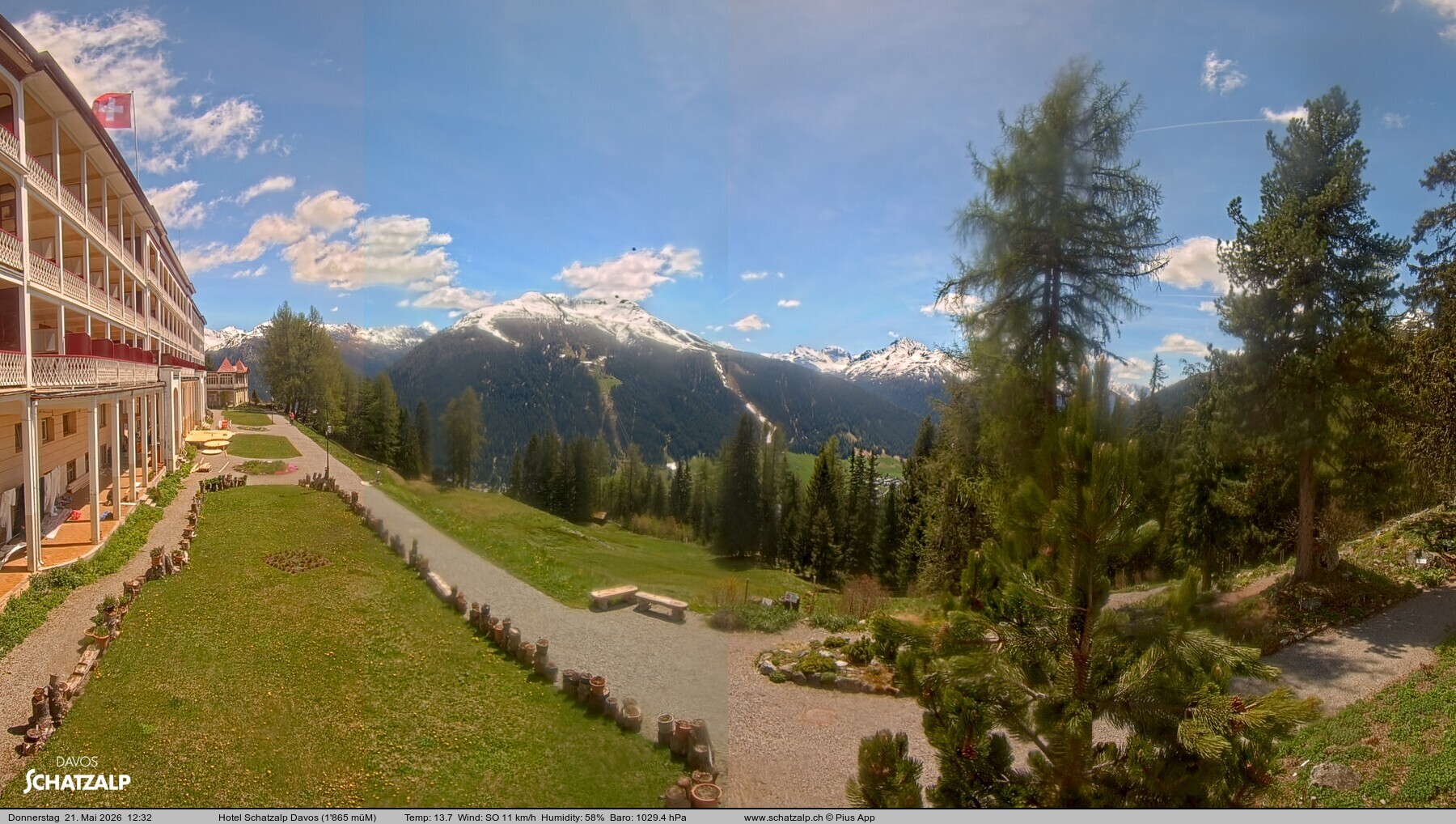 Archiv Foto Webcam Hotel Schatzalp, Davos