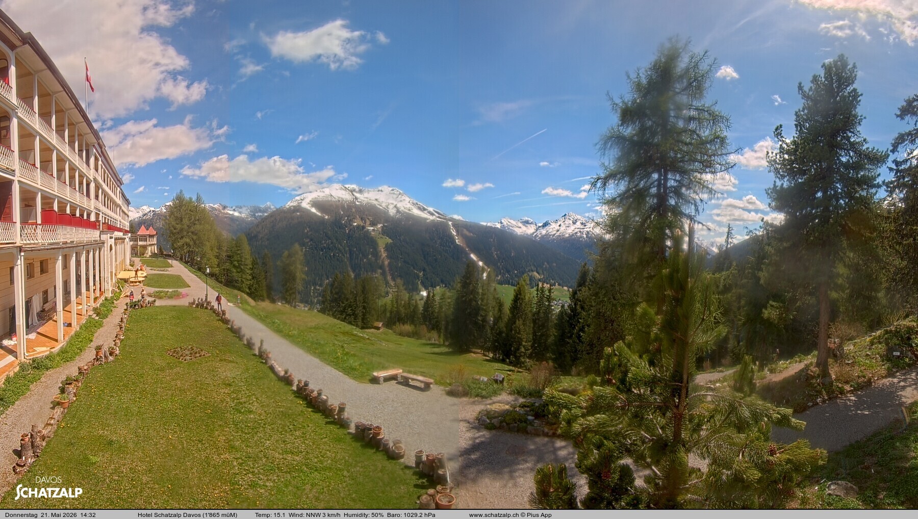 Archiv Foto Webcam Hotel Schatzalp, Davos
