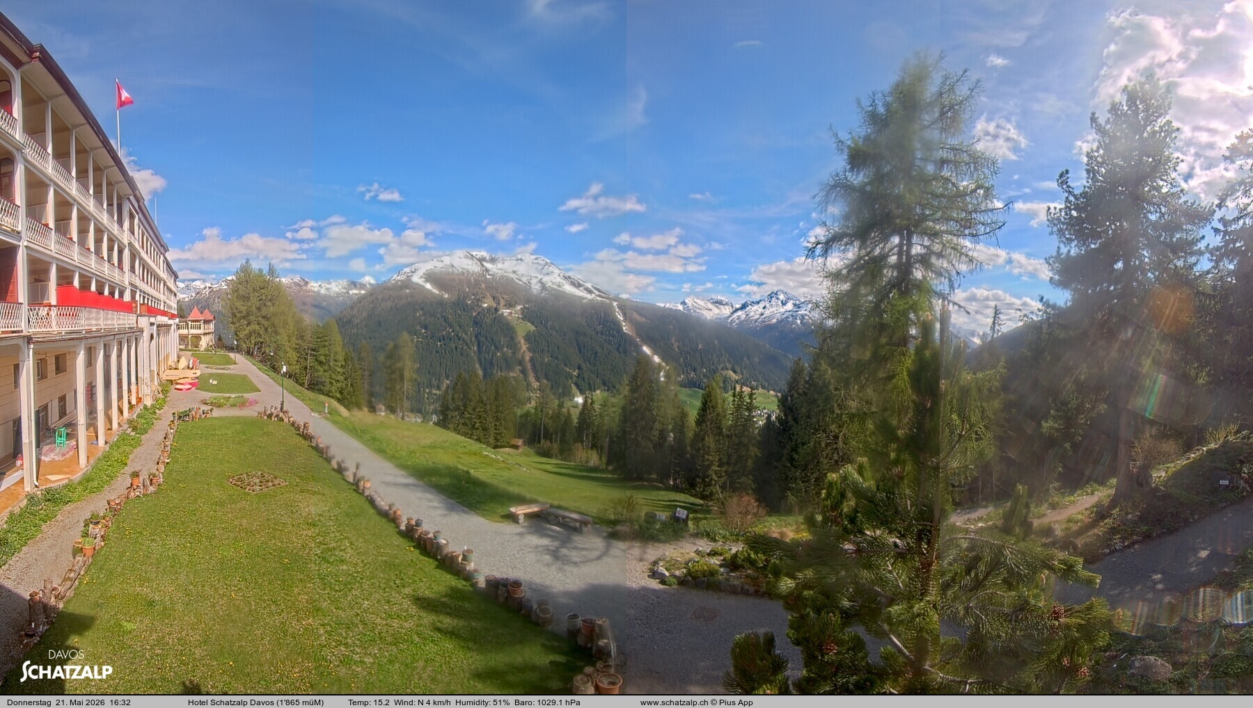 Archiv Foto Webcam Hotel Schatzalp, Davos