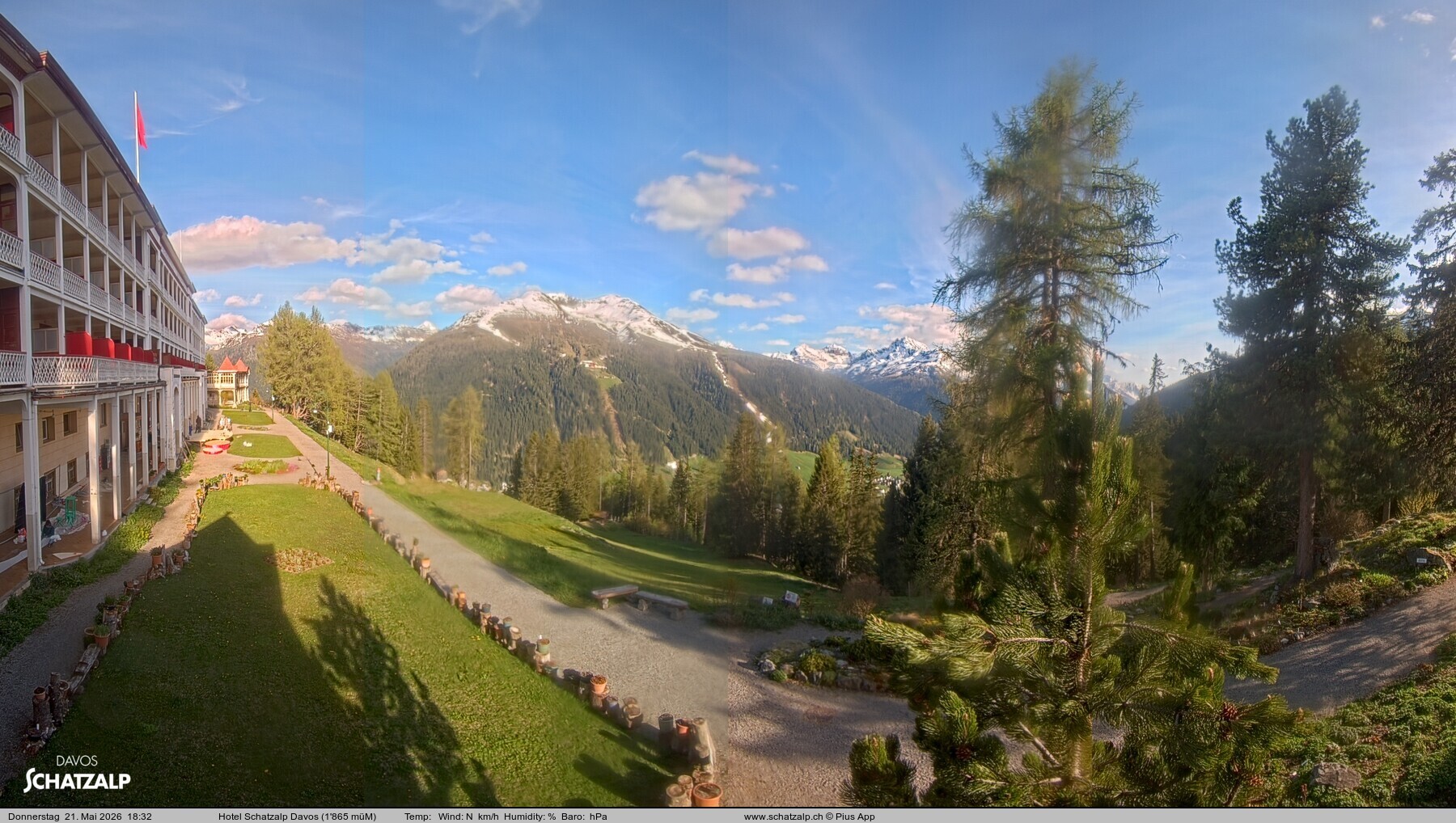 Archiv Foto Webcam Hotel Schatzalp, Davos