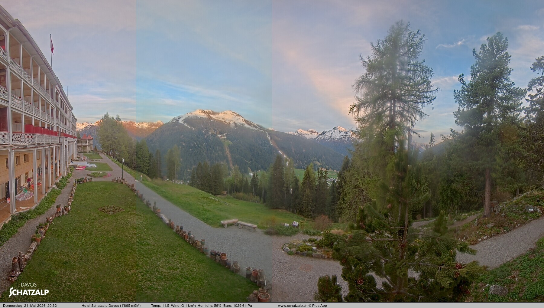 Archiv Foto Webcam Hotel Schatzalp, Davos