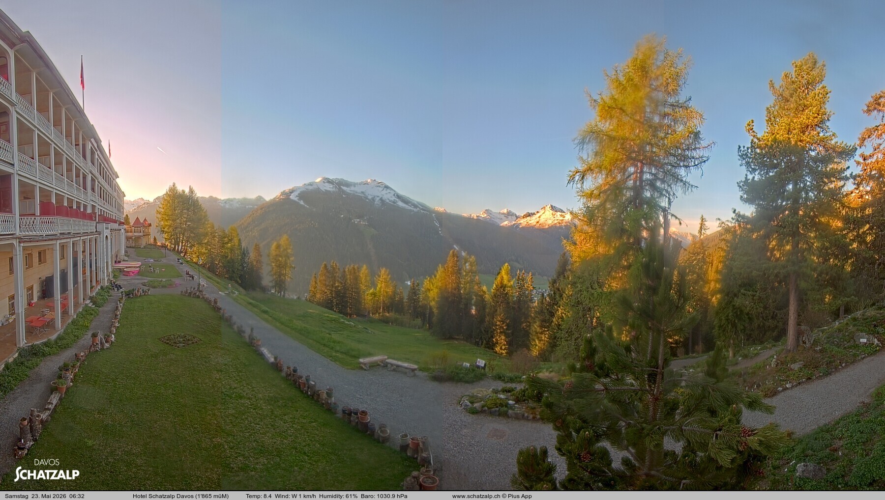 Archiv Foto Webcam Hotel Schatzalp, Davos