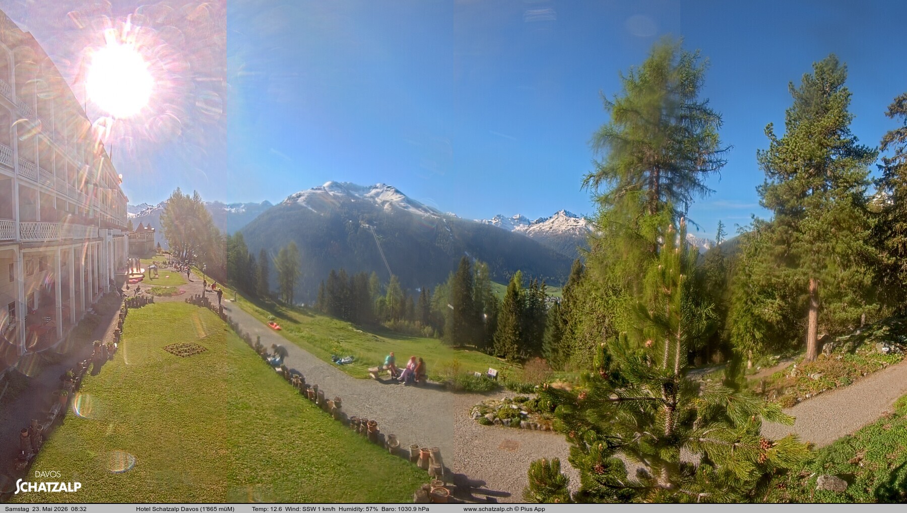 Archiv Foto Webcam Hotel Schatzalp, Davos