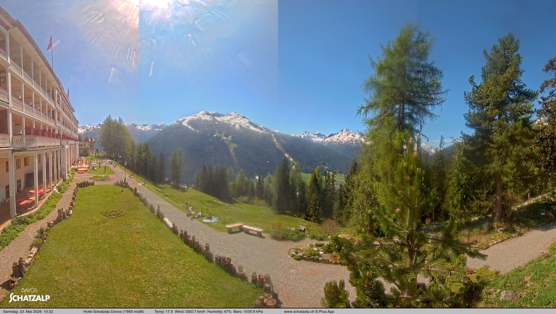Archiv Foto Webcam Hotel Schatzalp, Davos