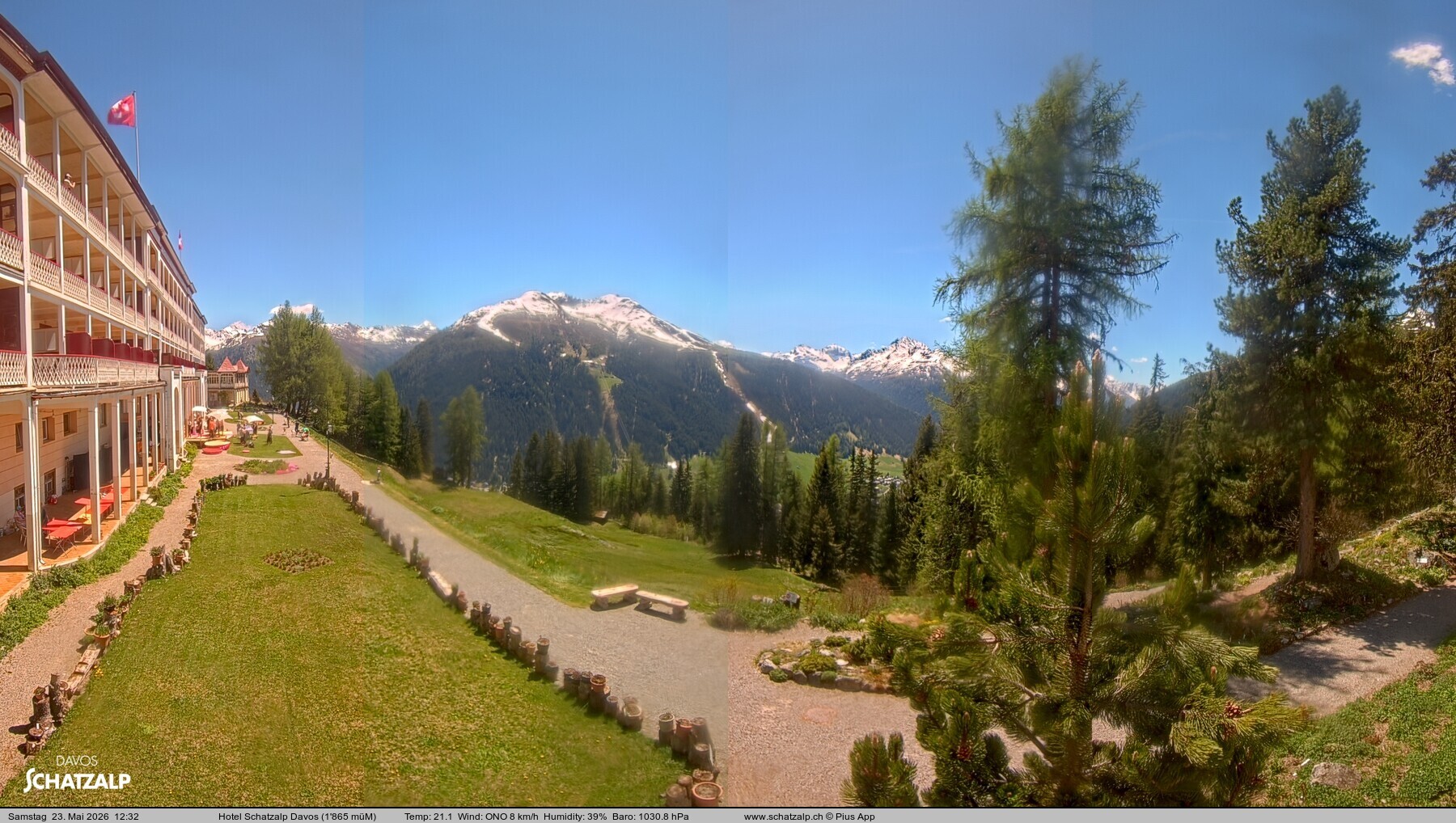Archiv Foto Webcam Hotel Schatzalp, Davos