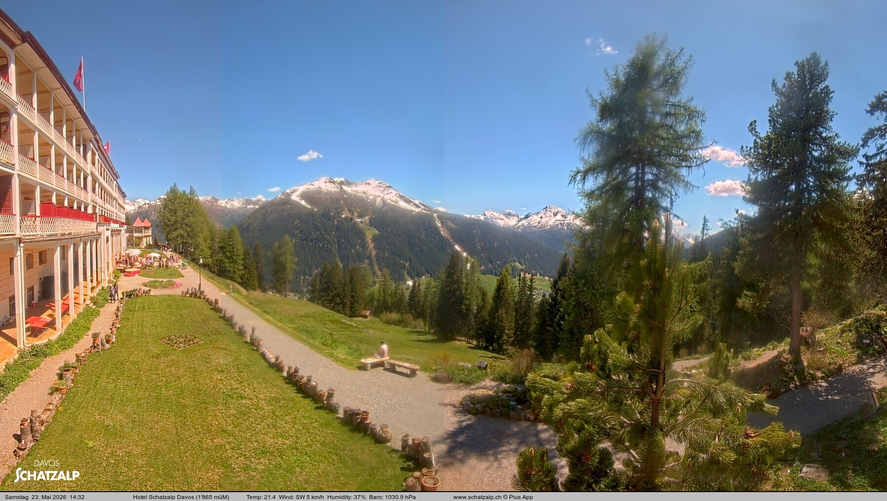 Archiv Foto Webcam Hotel Schatzalp, Davos