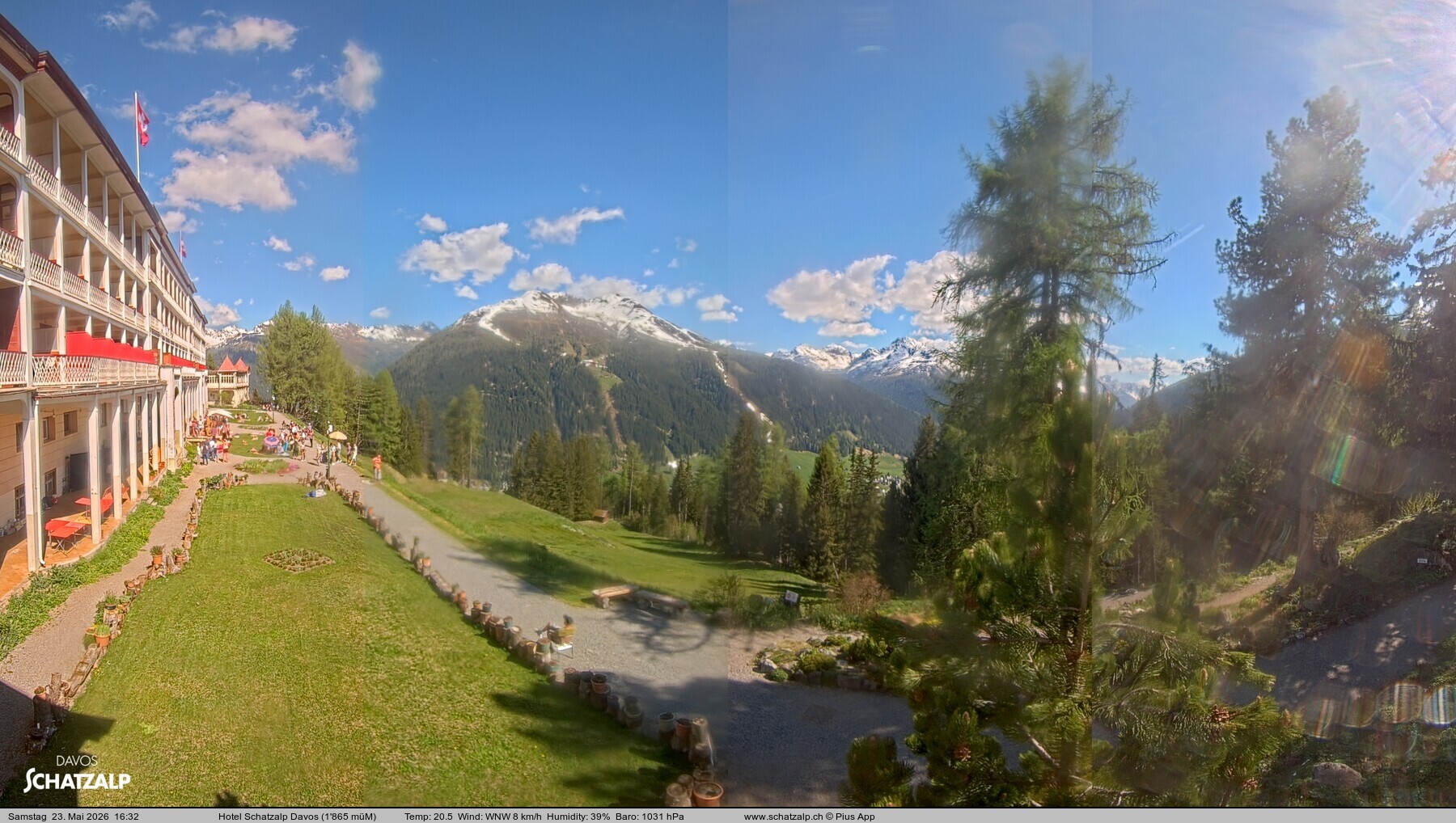 Archiv Foto Webcam Hotel Schatzalp, Davos