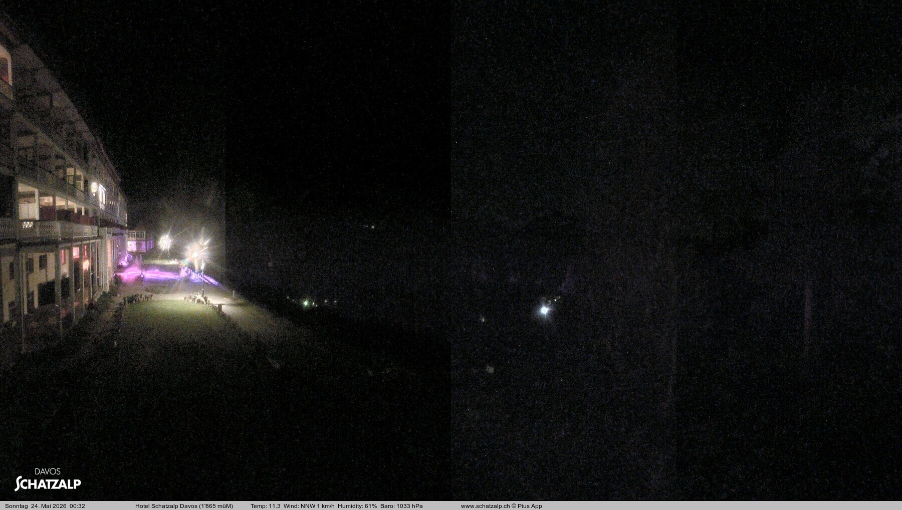 Archived image Webcam Schatzalp Hotel, Davos