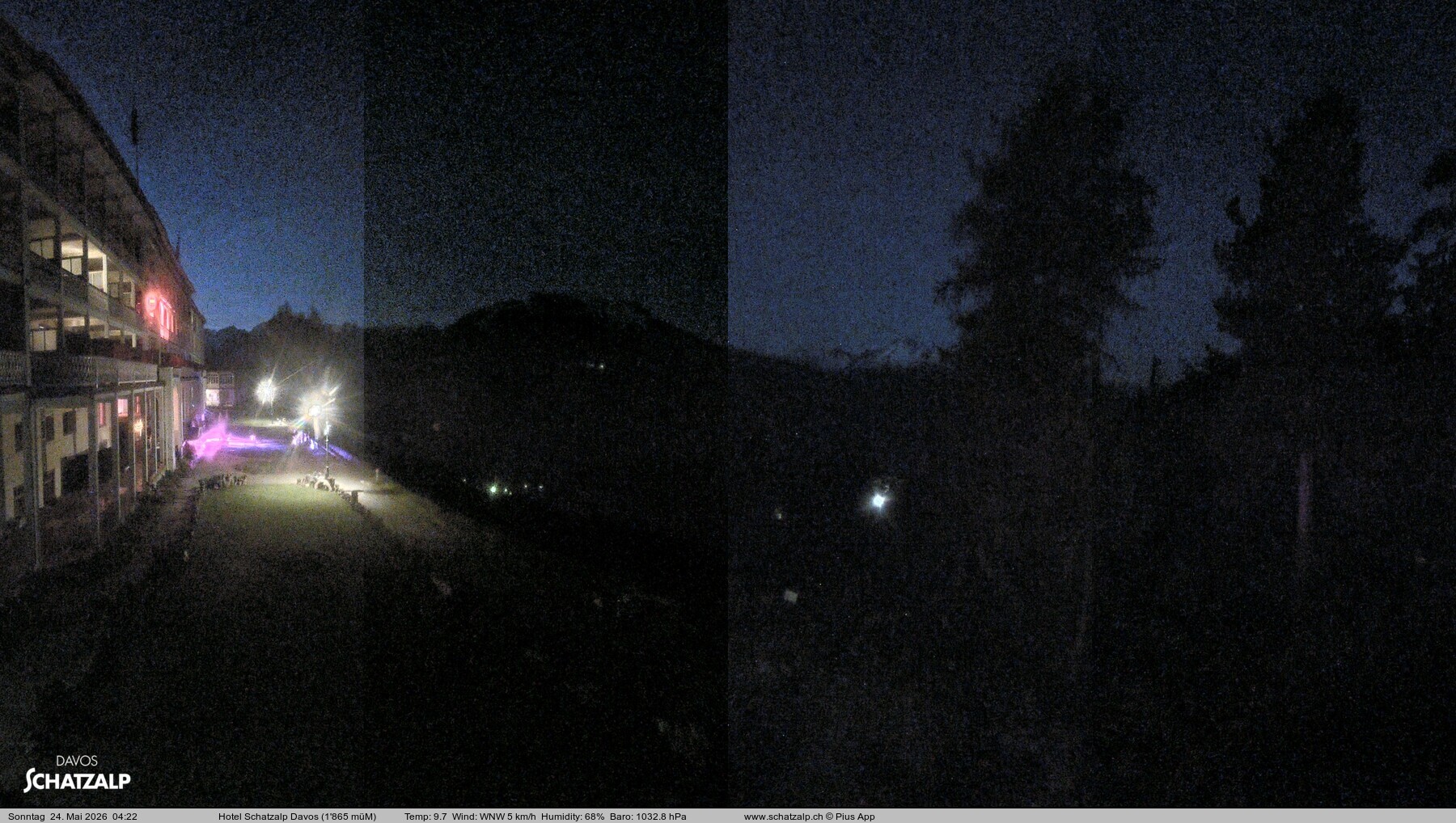 Archived image Webcam Schatzalp Hotel, Davos
