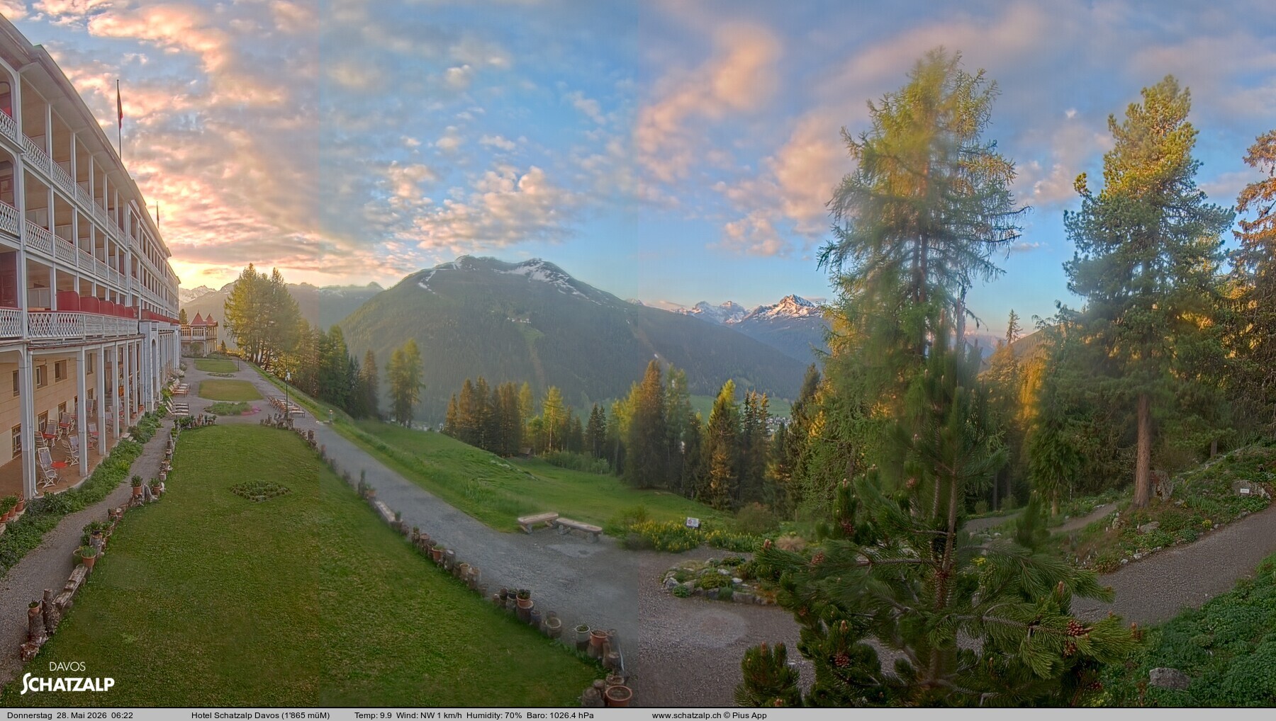 Archiv Foto Webcam Hotel Schatzalp, Davos