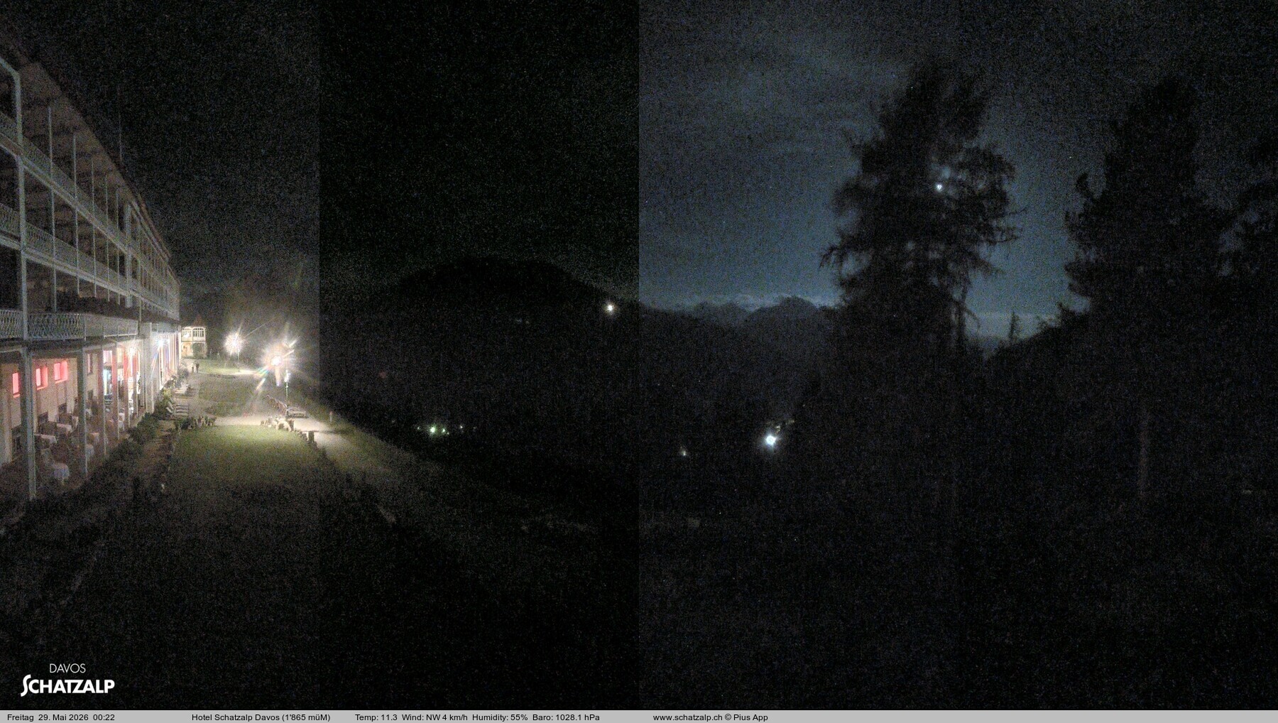 Archived image Webcam Schatzalp Hotel, Davos