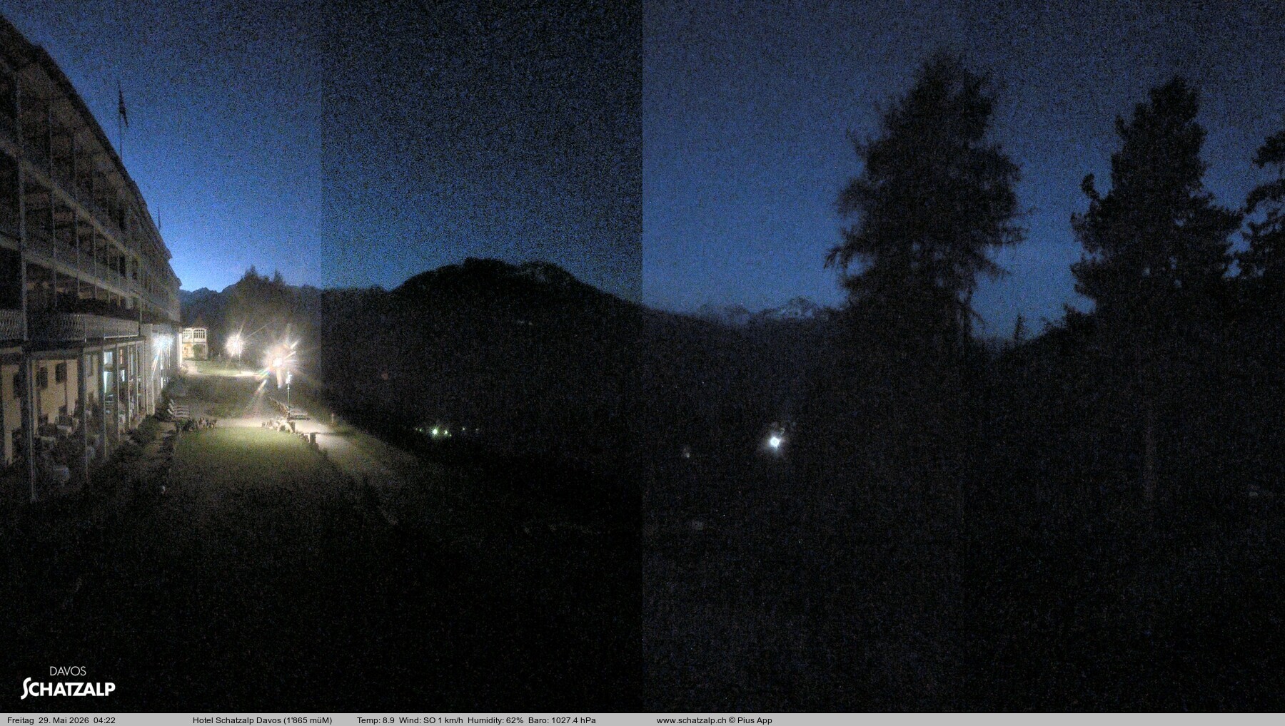 Archived image Webcam Schatzalp Hotel, Davos