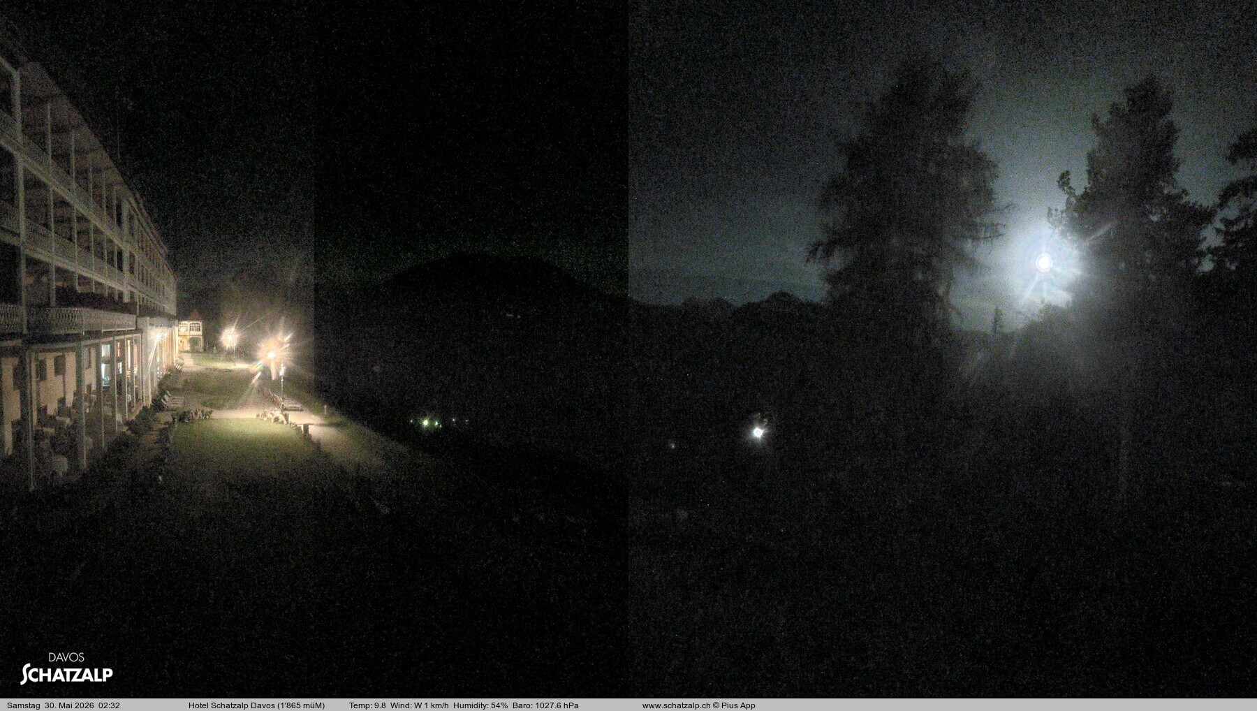 Archived image Webcam Schatzalp Hotel, Davos