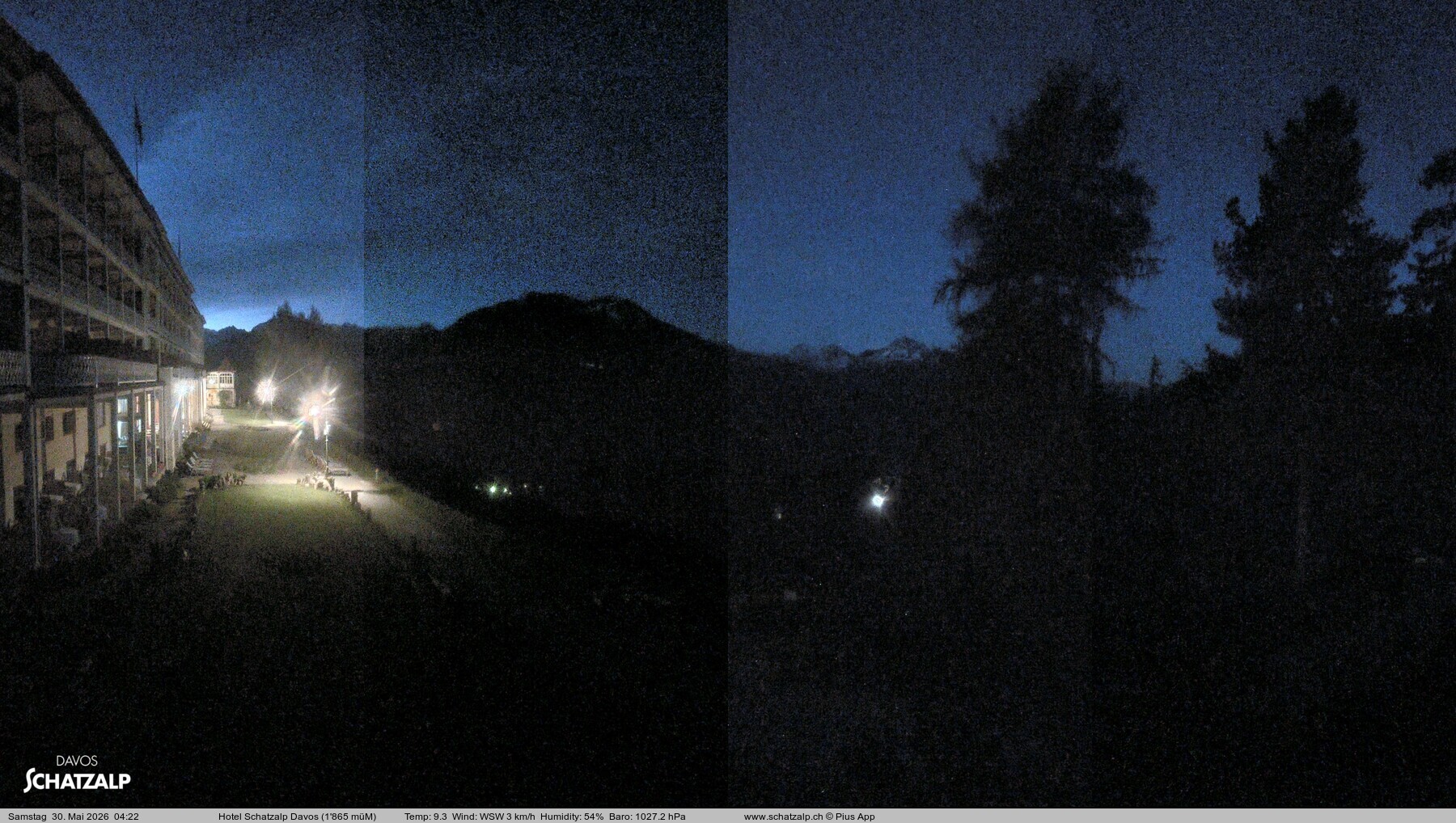 Archived image Webcam Schatzalp Hotel, Davos