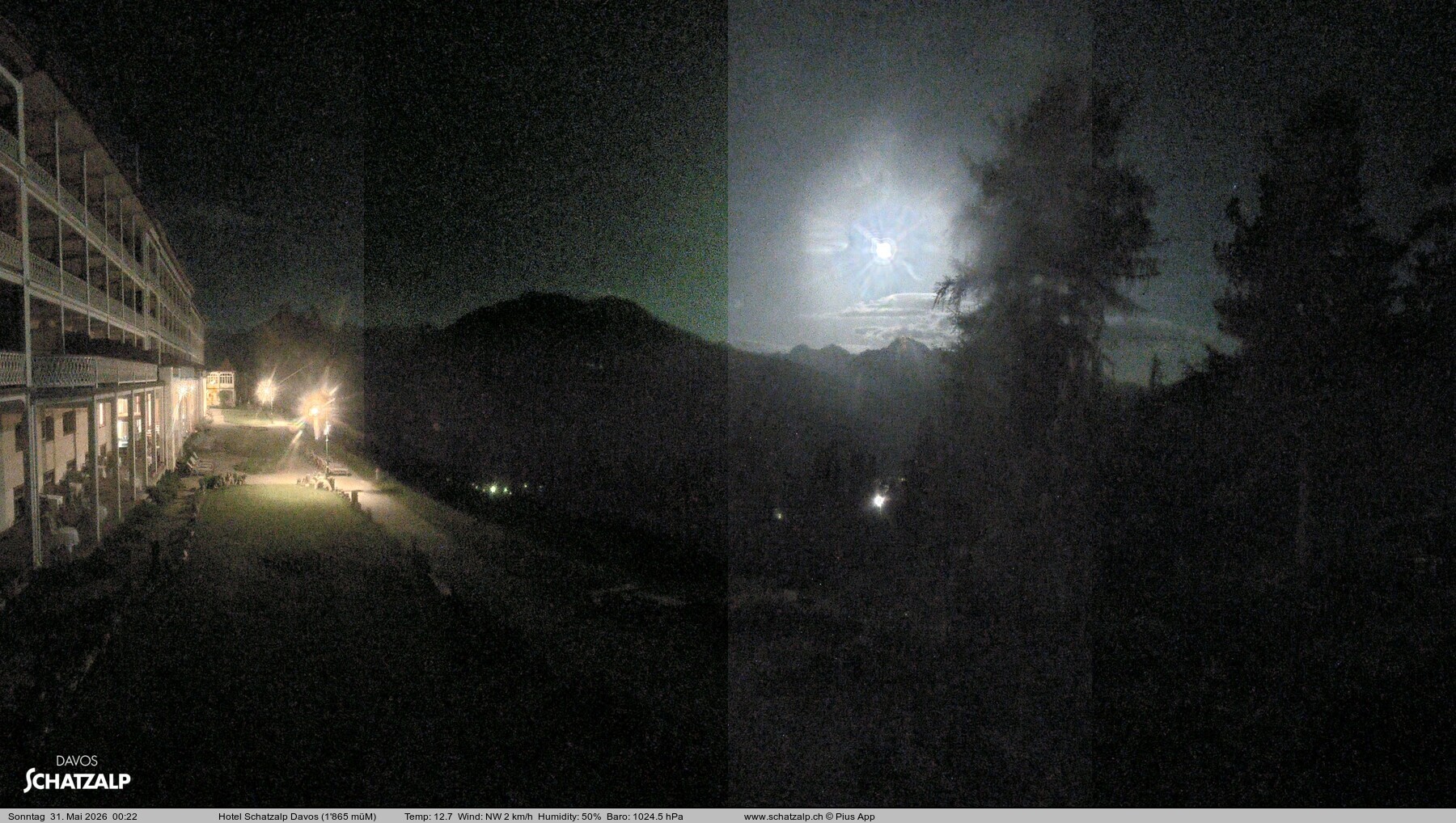 Archiv Foto Webcam Hotel Schatzalp, Davos