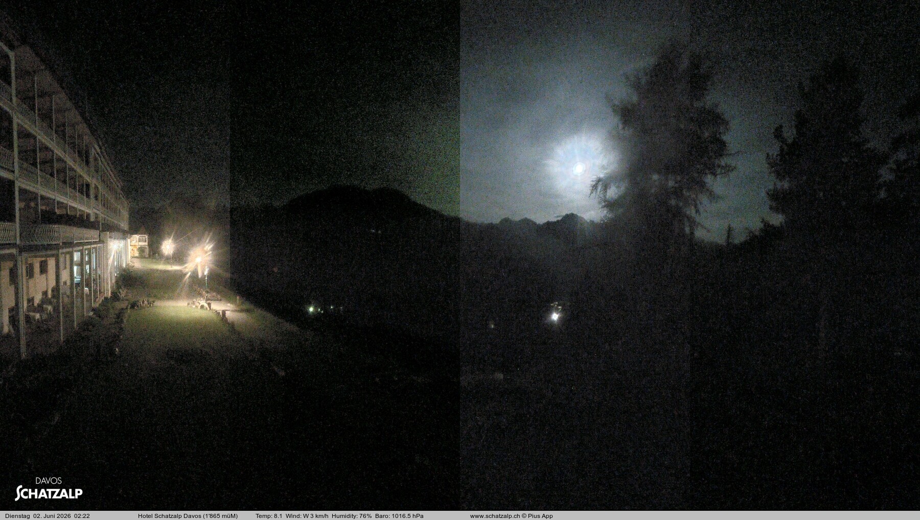 Archived image Webcam Schatzalp Hotel, Davos