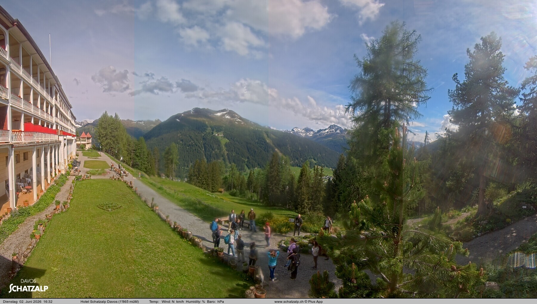 Archived image Webcam Schatzalp Hotel, Davos