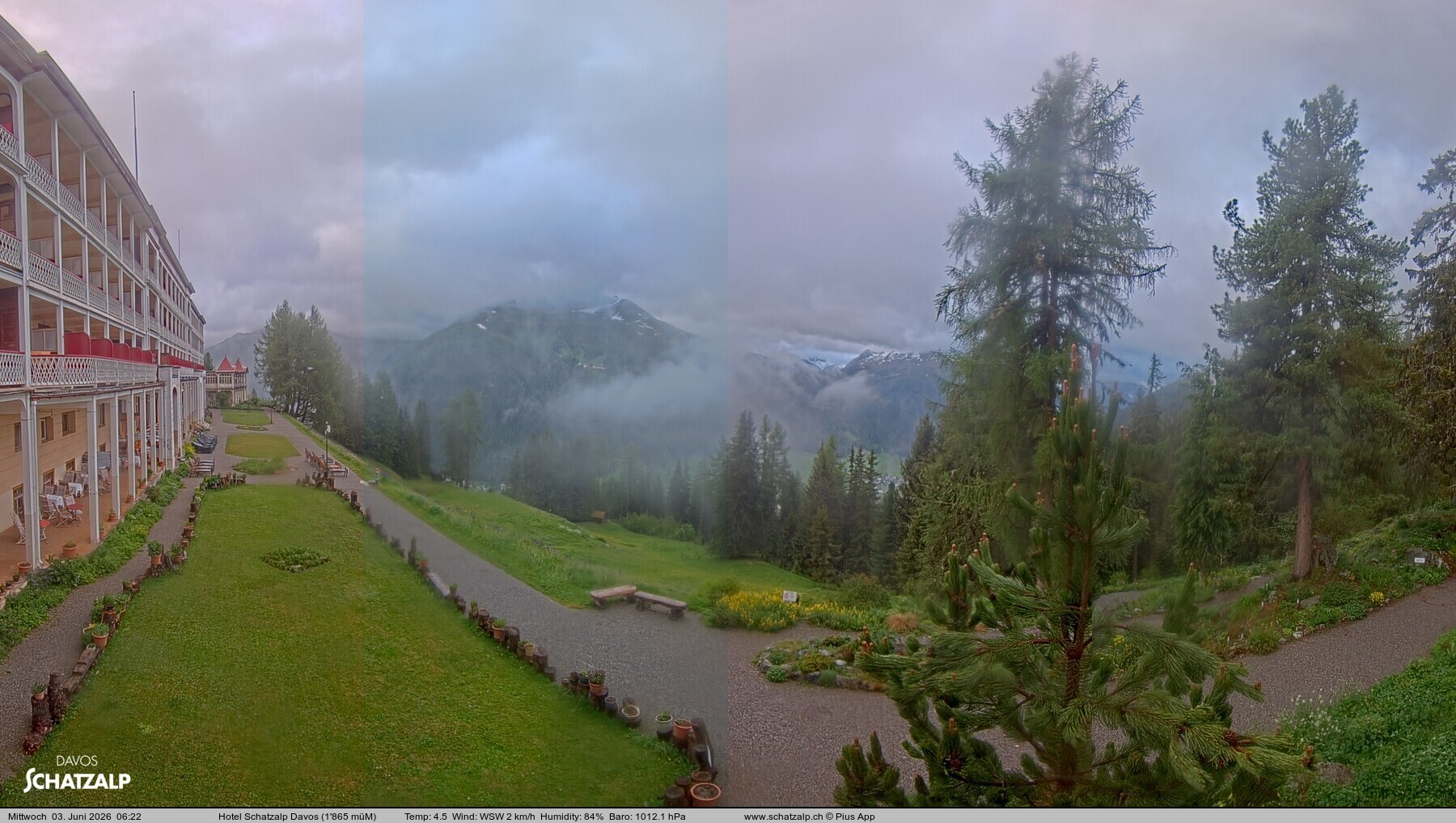Archiv Foto Webcam Hotel Schatzalp, Davos