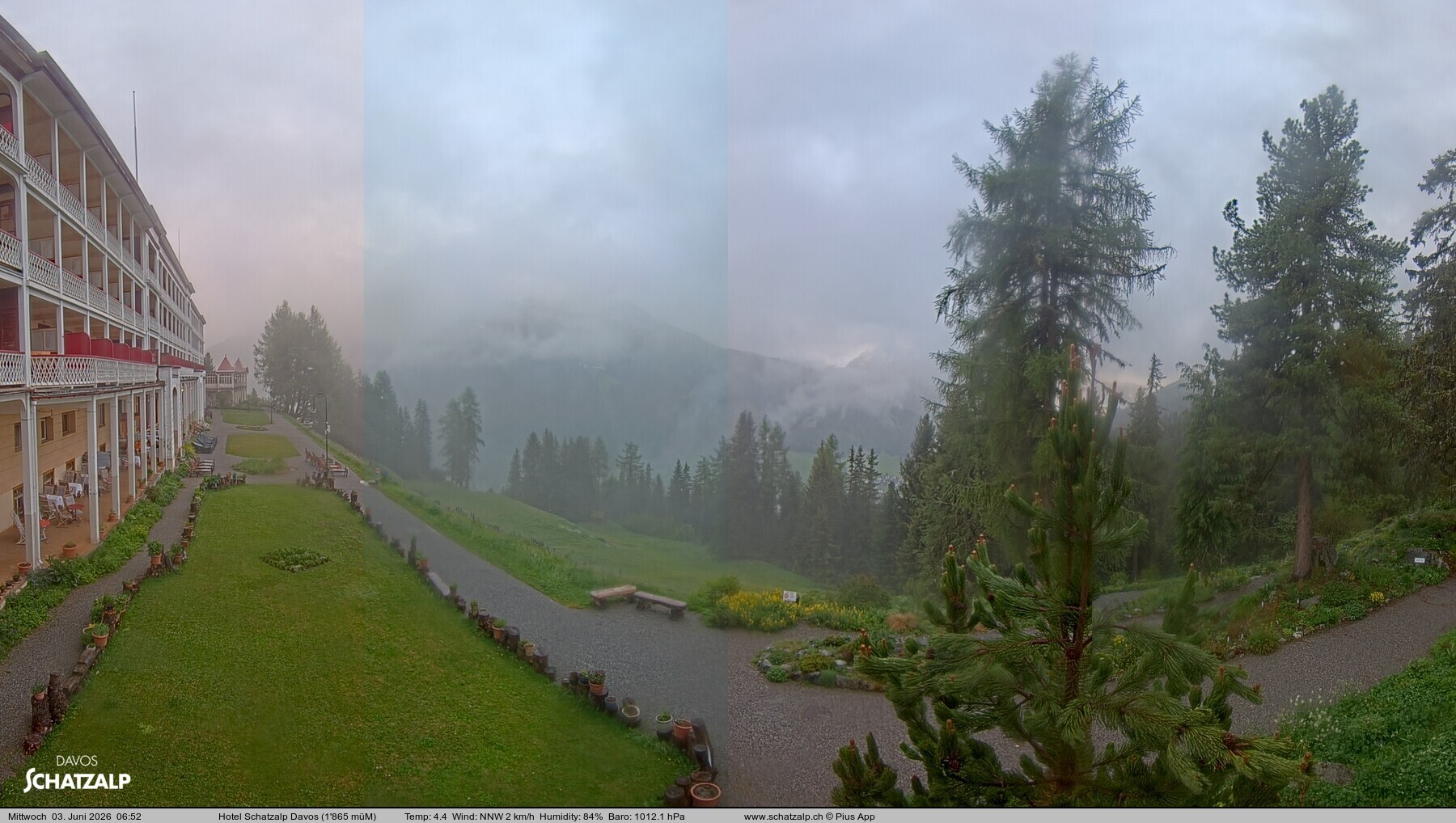Archiv Foto Webcam Hotel Schatzalp, Davos