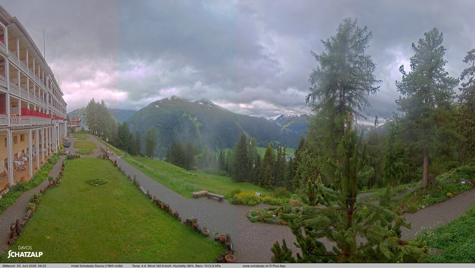 Archiv Foto Webcam Hotel Schatzalp, Davos