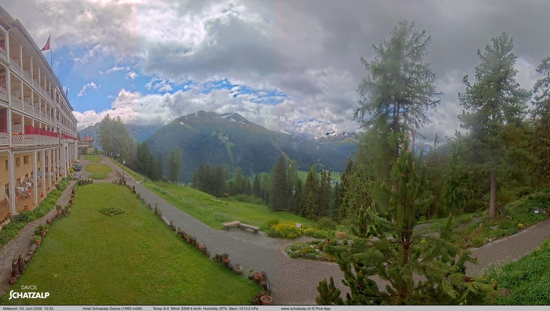 Archiv Foto Webcam Hotel Schatzalp, Davos