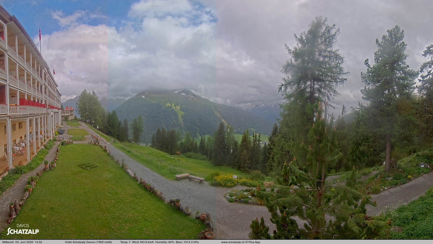 Archiv Foto Webcam Hotel Schatzalp, Davos