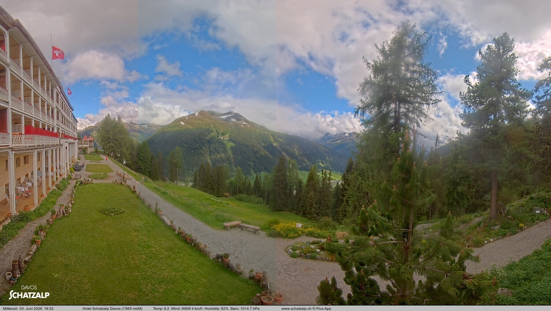 Archiv Foto Webcam Hotel Schatzalp, Davos