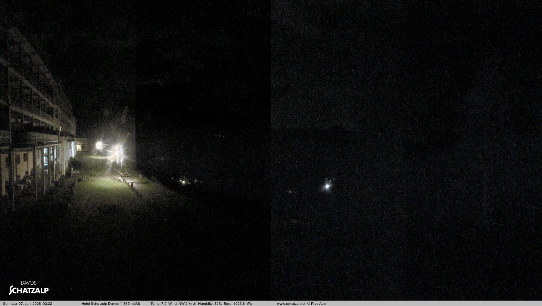 Archived image Webcam Schatzalp Hotel, Davos