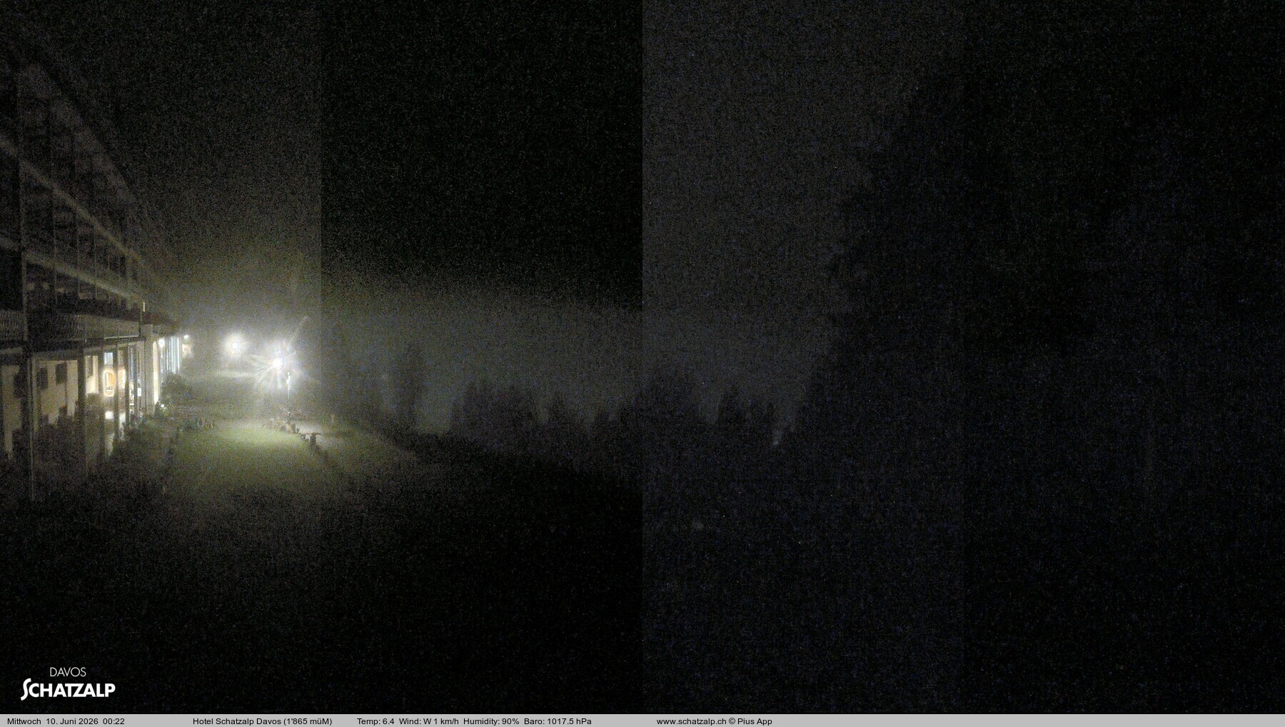 Archived image Webcam Schatzalp Hotel, Davos