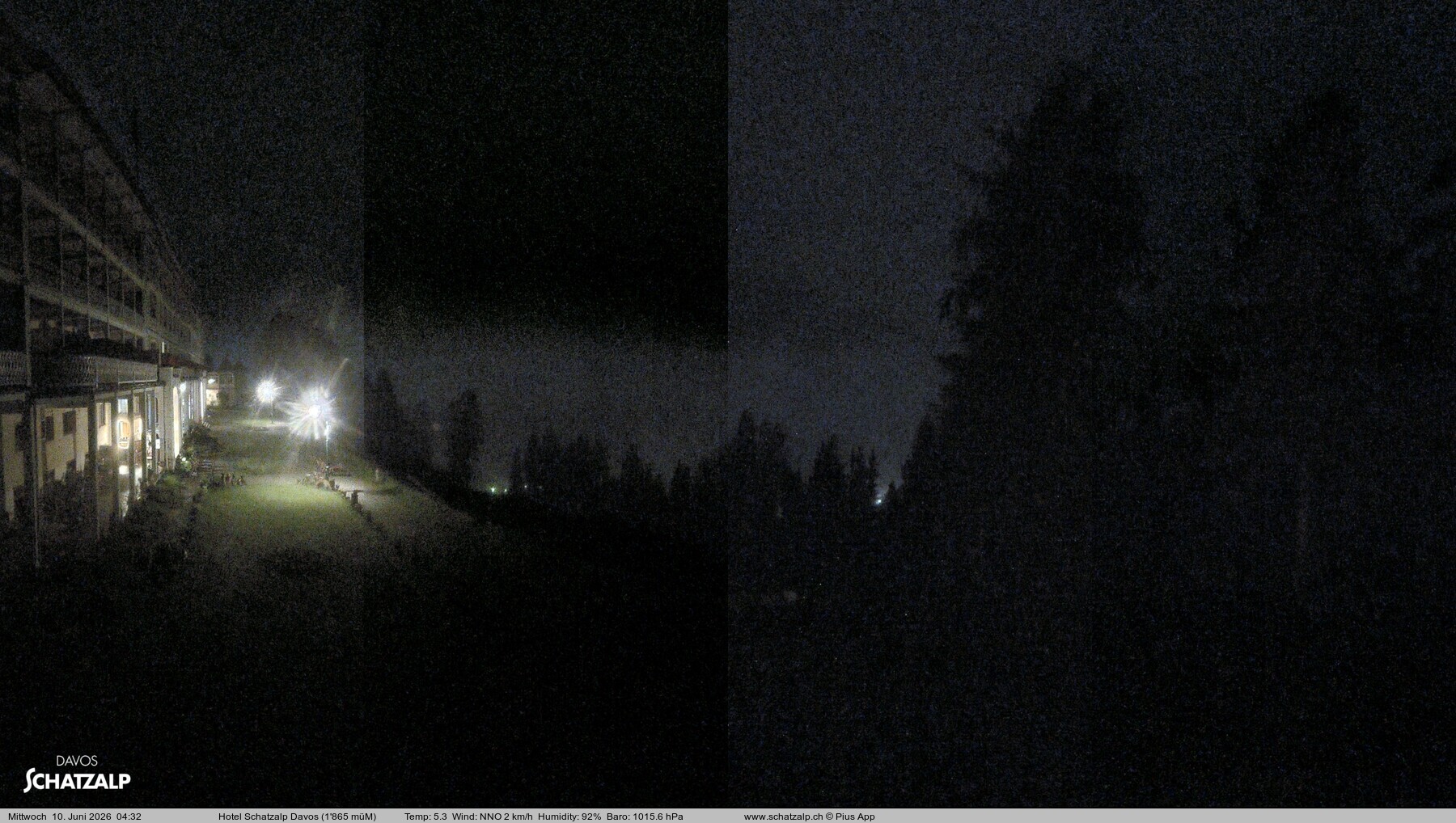 Archived image Webcam Schatzalp Hotel, Davos