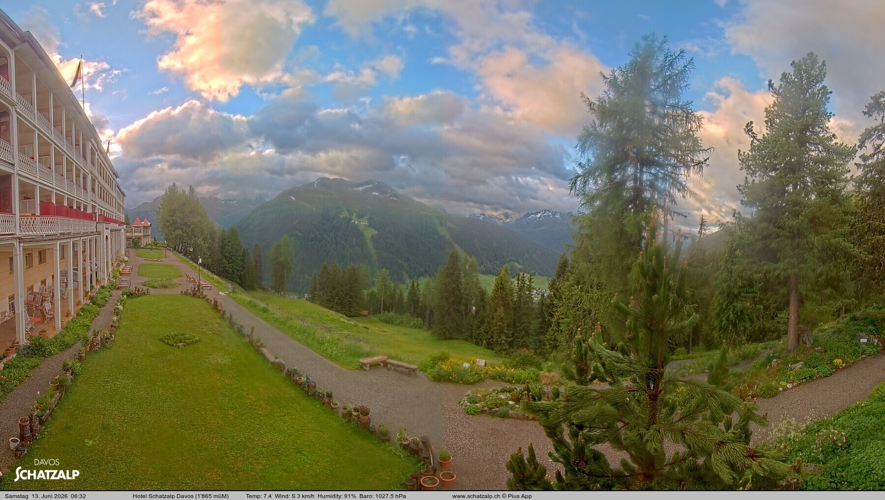 Archiv Foto Webcam Hotel Schatzalp, Davos