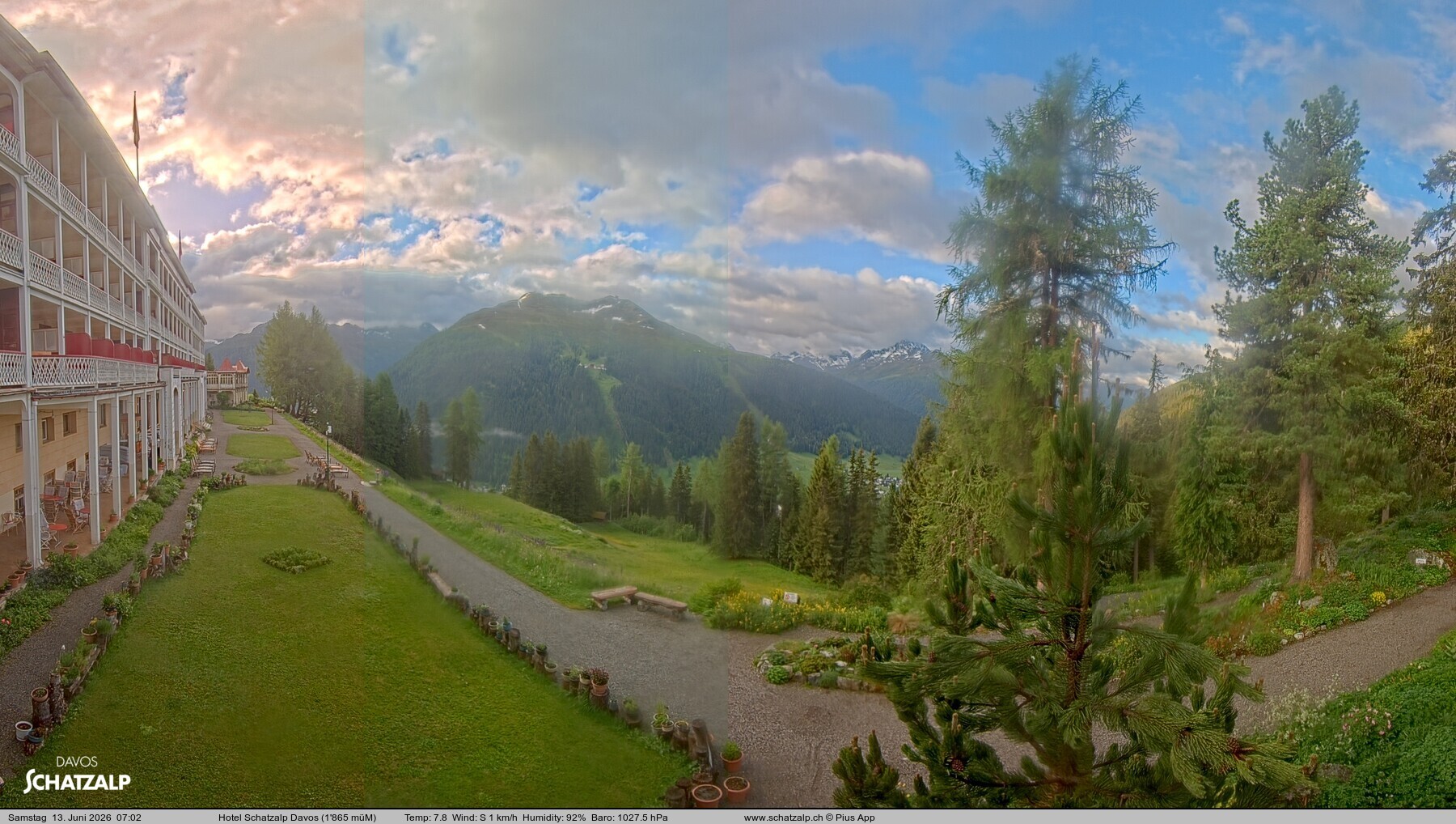 Archiv Foto Webcam Hotel Schatzalp, Davos